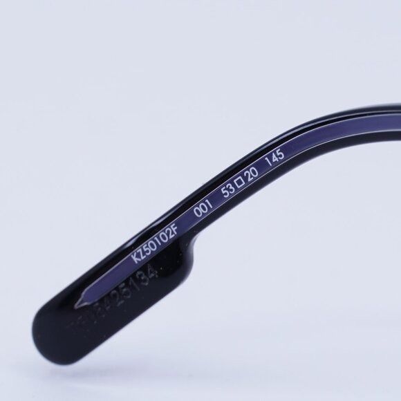 Kenzo Kenzo KZ50102F 001 Eyeglasses Shiny Black 53mm Square Frame Size ONE SIZE - 3 Thumbnail