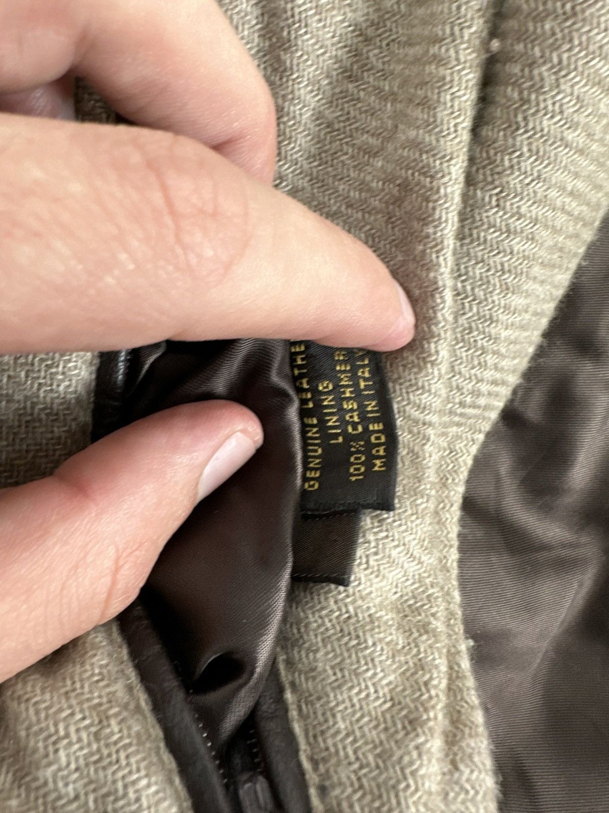 Loro Piana Loro Piana Leather Cashmere Coat Jacket Size US XXL / EU 58 / 5 - 10 Thumbnail