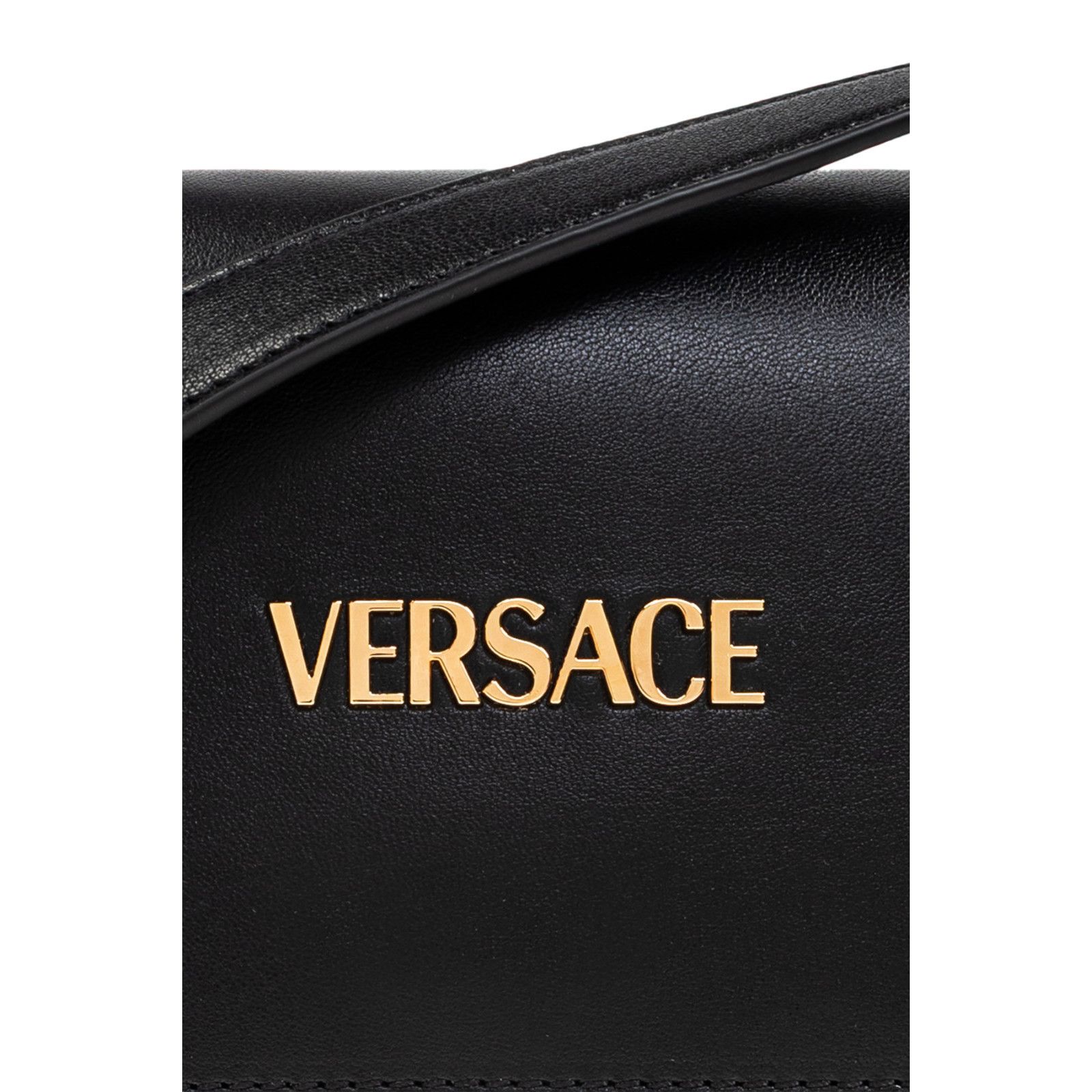 Versace VERSACE Tag Mini Black Leather Shoulder Bag New & Authentic Size ONE SIZE - 2 Thumbnail