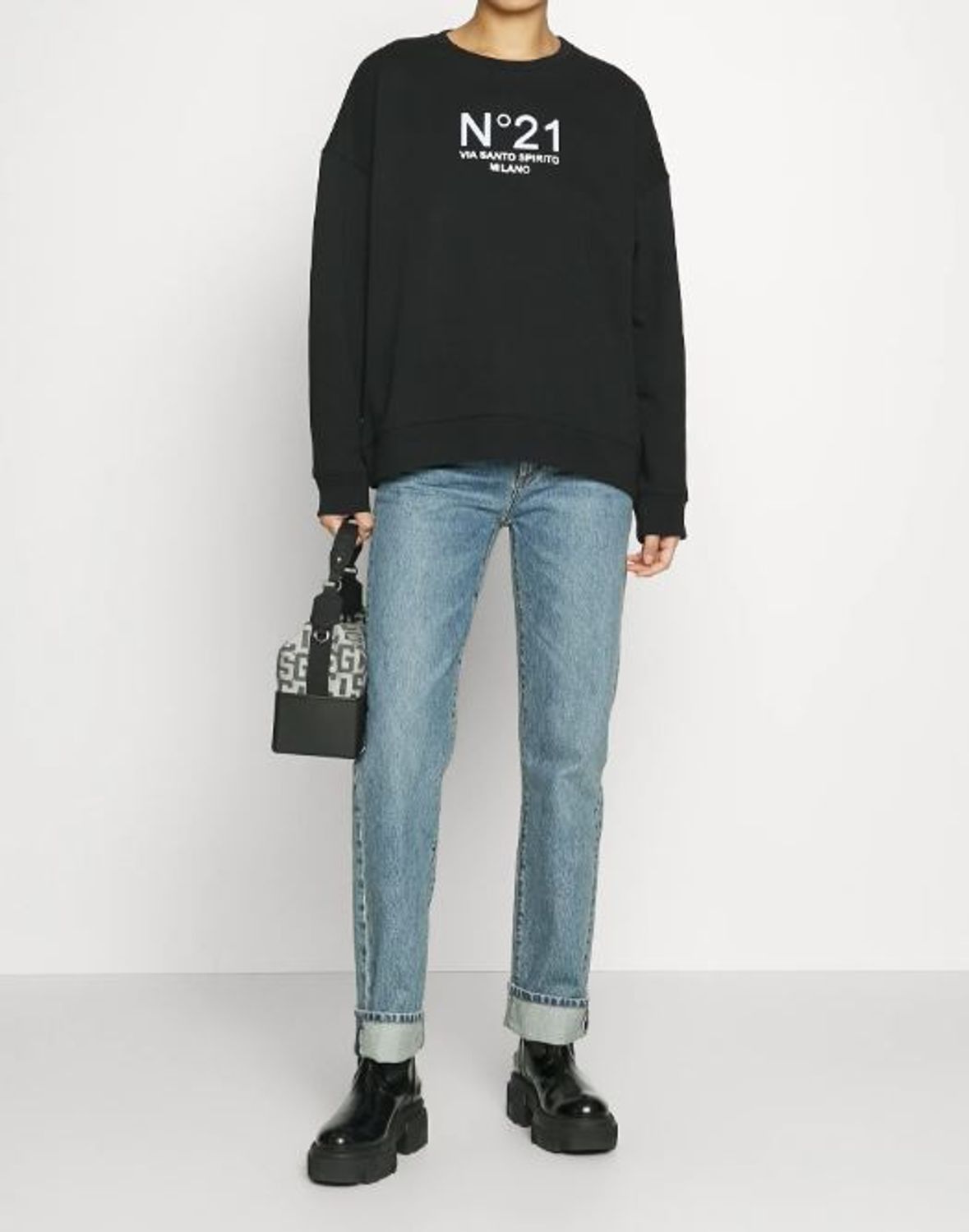 Designer × N21 N⁰21 Numero Ventuno Sweatshirt Size US M / EU 48-50 / 2 - 3 Thumbnail