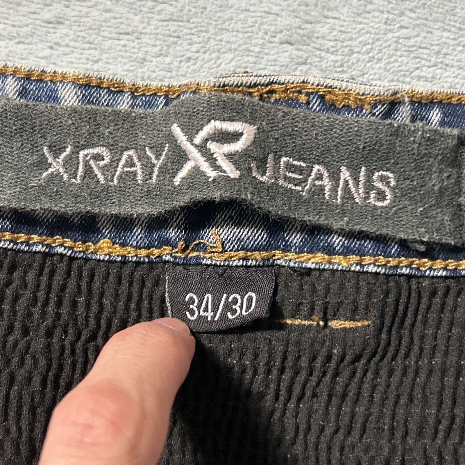 Xray Footwear Grunge Rips Acid Wash Straight Leg Jeans 34x30 Hamilton Size 34" / US 12 / IT 48 - 3 Thumbnail