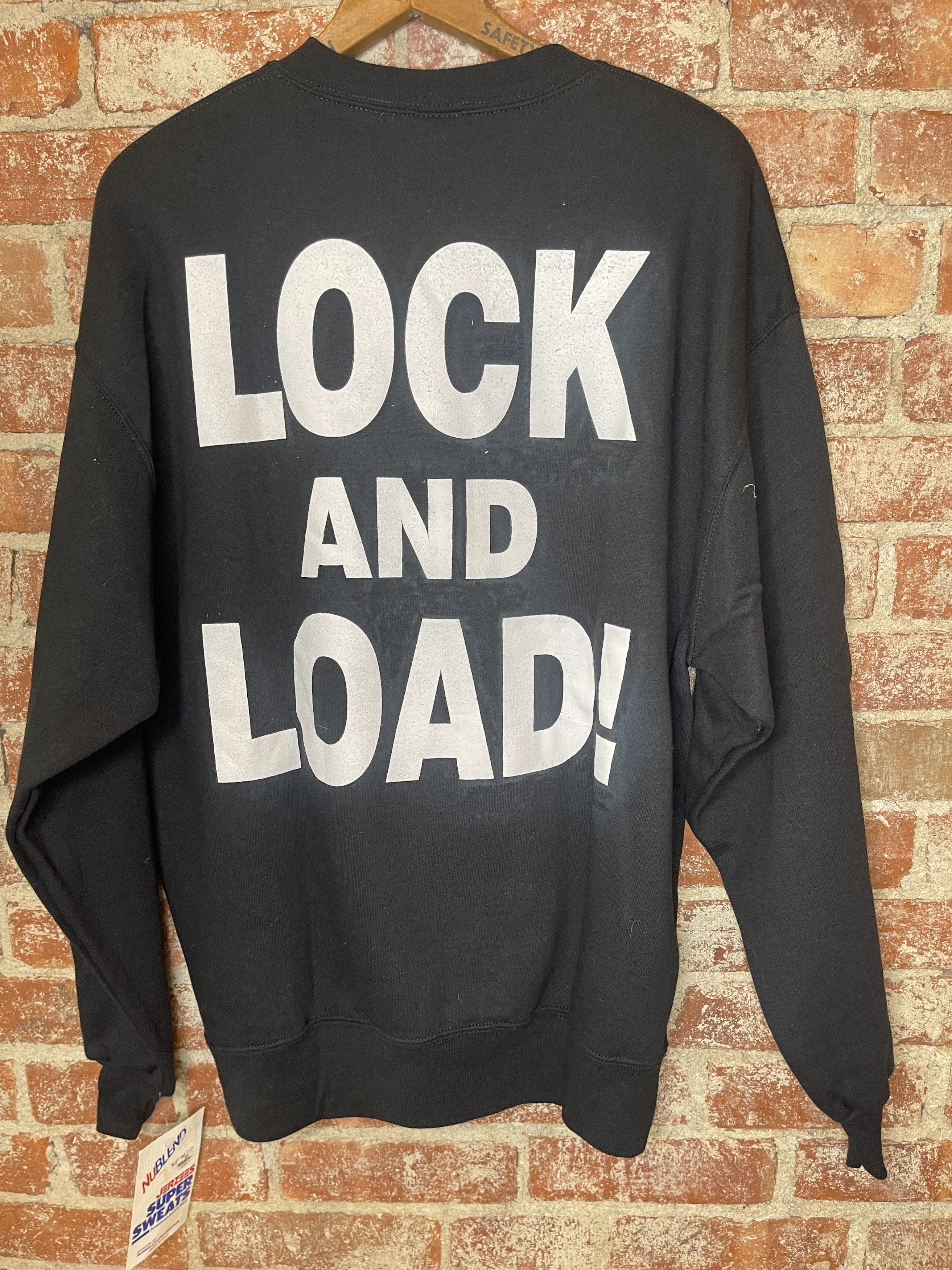 Vintage Vintage Lock & Load 90's Pistol Gun Hunting Sweatshirt Size US L / EU 52-54 / 3 - 10 Thumbnail