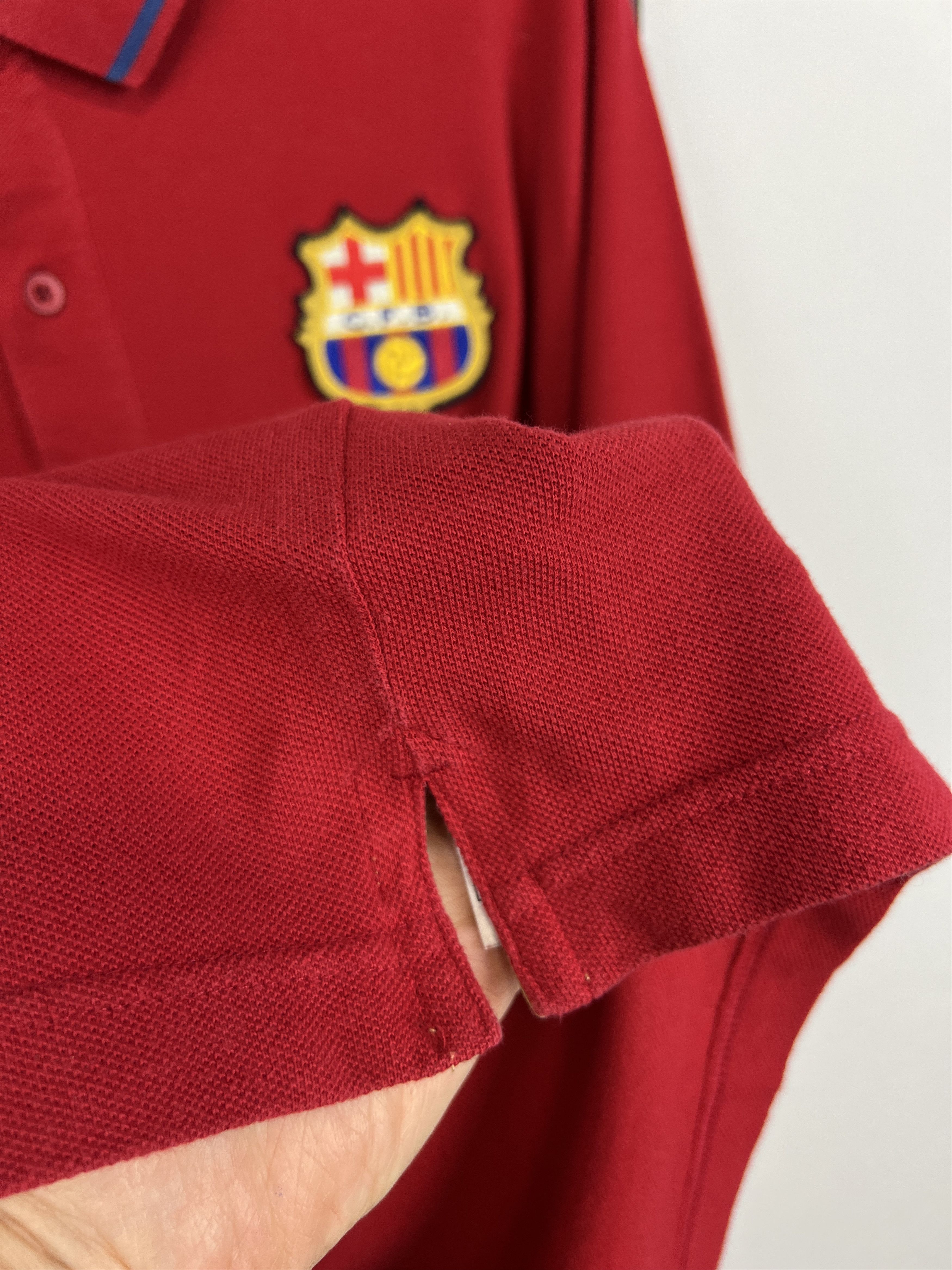 Nike Vintage 2007 Barcelona Football Polo Shirt Soccer Jersey Size US XL / EU 56 / 4 - 4 Thumbnail