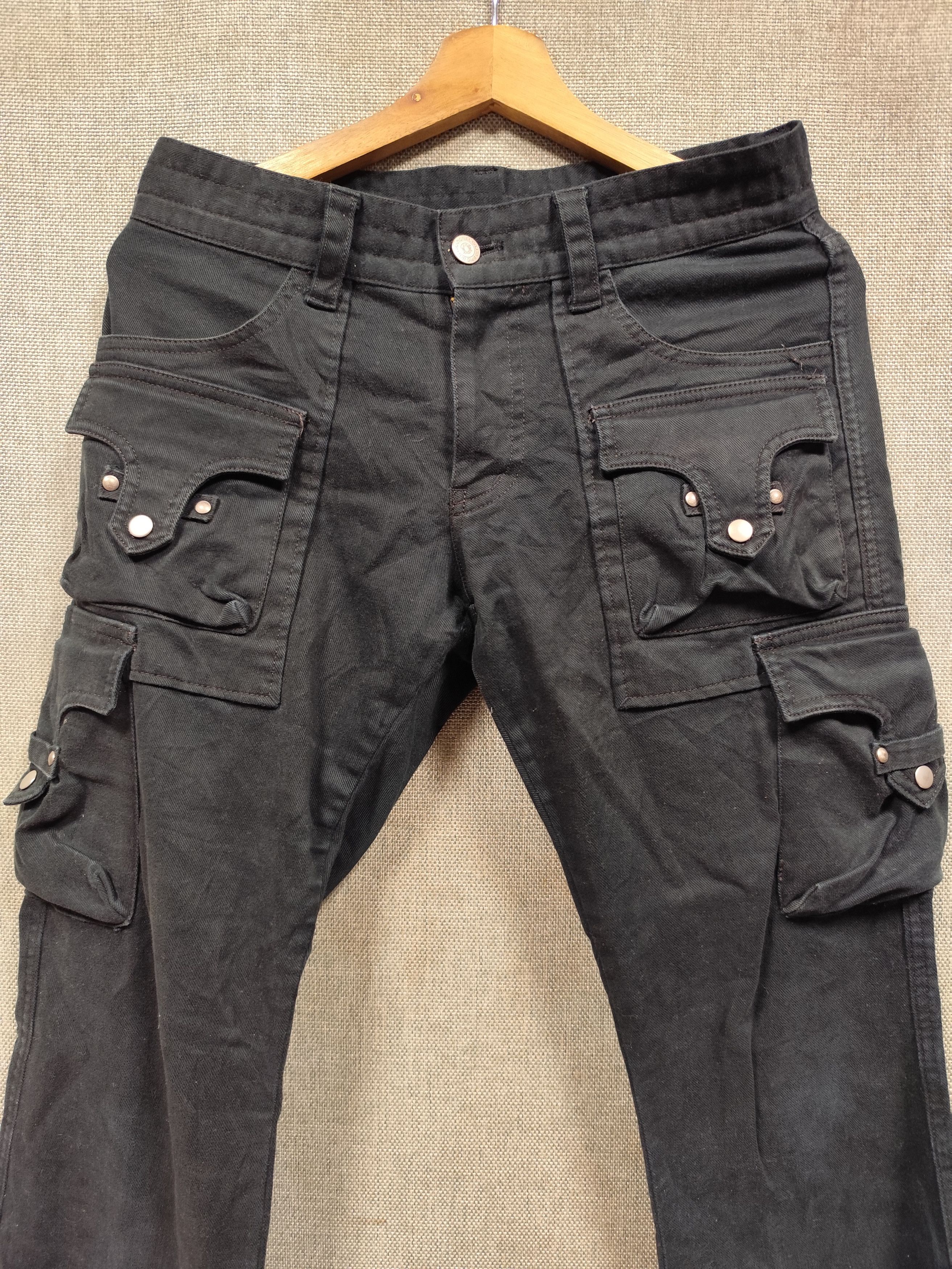 Tornado Mart Multi Pocket Bondage Flare Pants