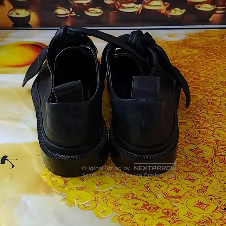 Jil Sander Jil Sander Black Bow Leather Shoes Size US 7.5 / IT 37.5 - 3 Thumbnail
