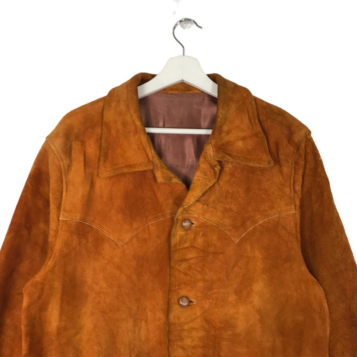 Japanese Brand 💥 1950s VINTAGE SUEDE LEATHER WESTERN JACKET Size US M / EU 48-50 / 2 - 3 Thumbnail
