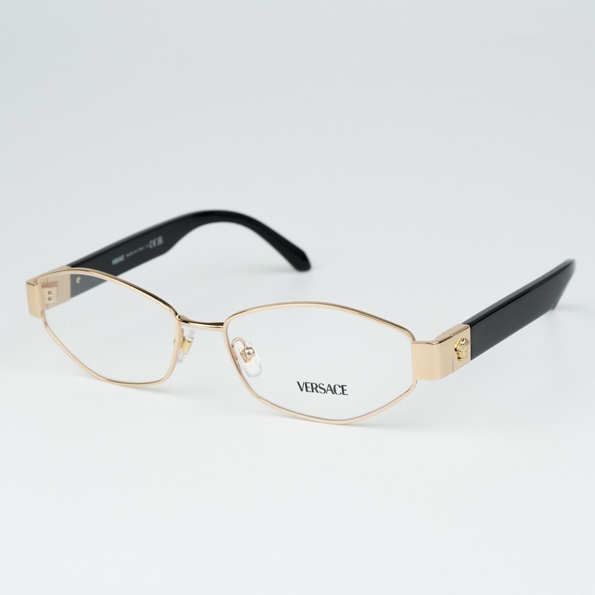 Versace NEW Versace VE1298 1002 Gold Oval Unisex Eyeglasses VE 1298 Size ONE SIZE - 3 Thumbnail