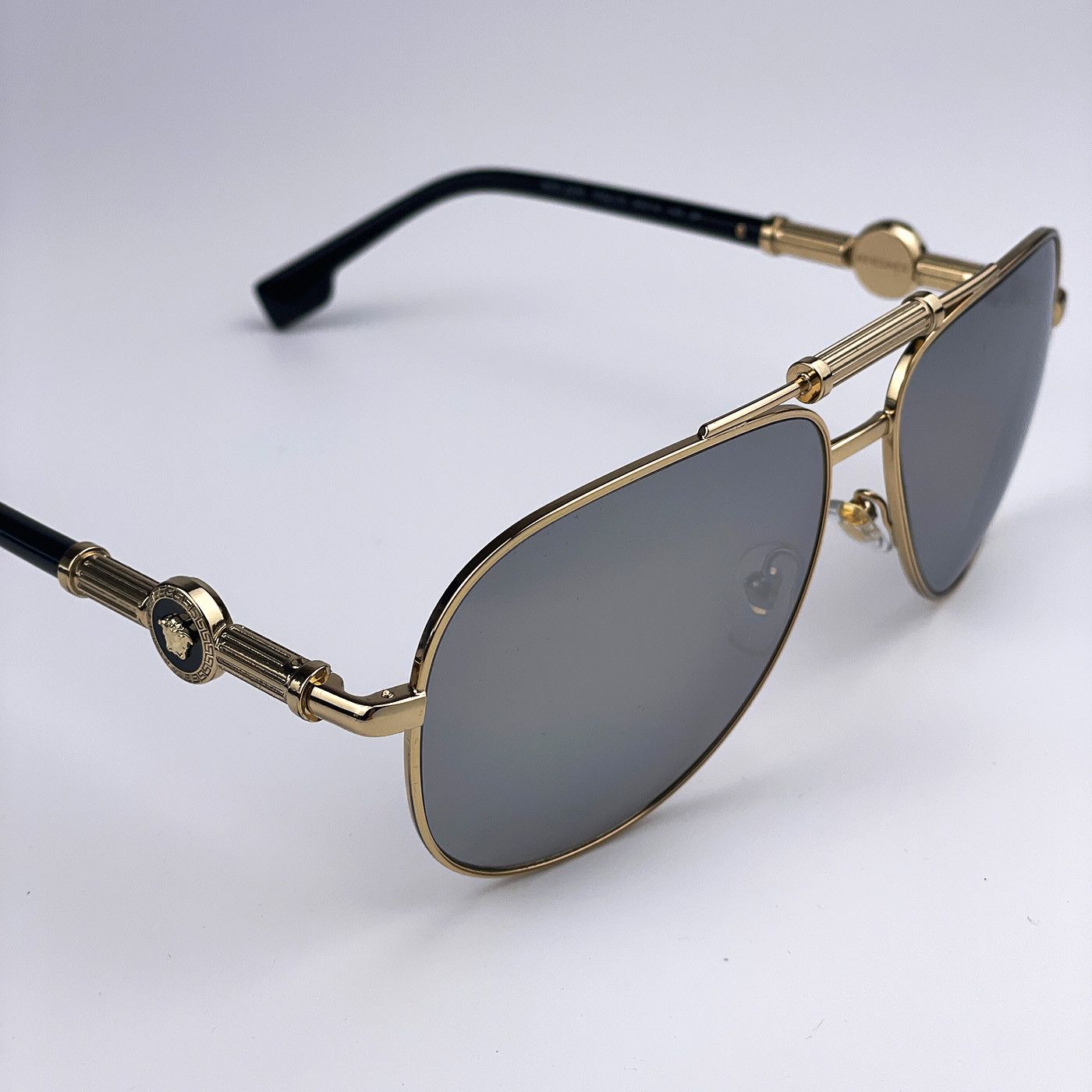 Versace NEW Versace VE2236 1002Z3 Aviator Unisex Sunglasses Size ONE SIZE - 9 Thumbnail
