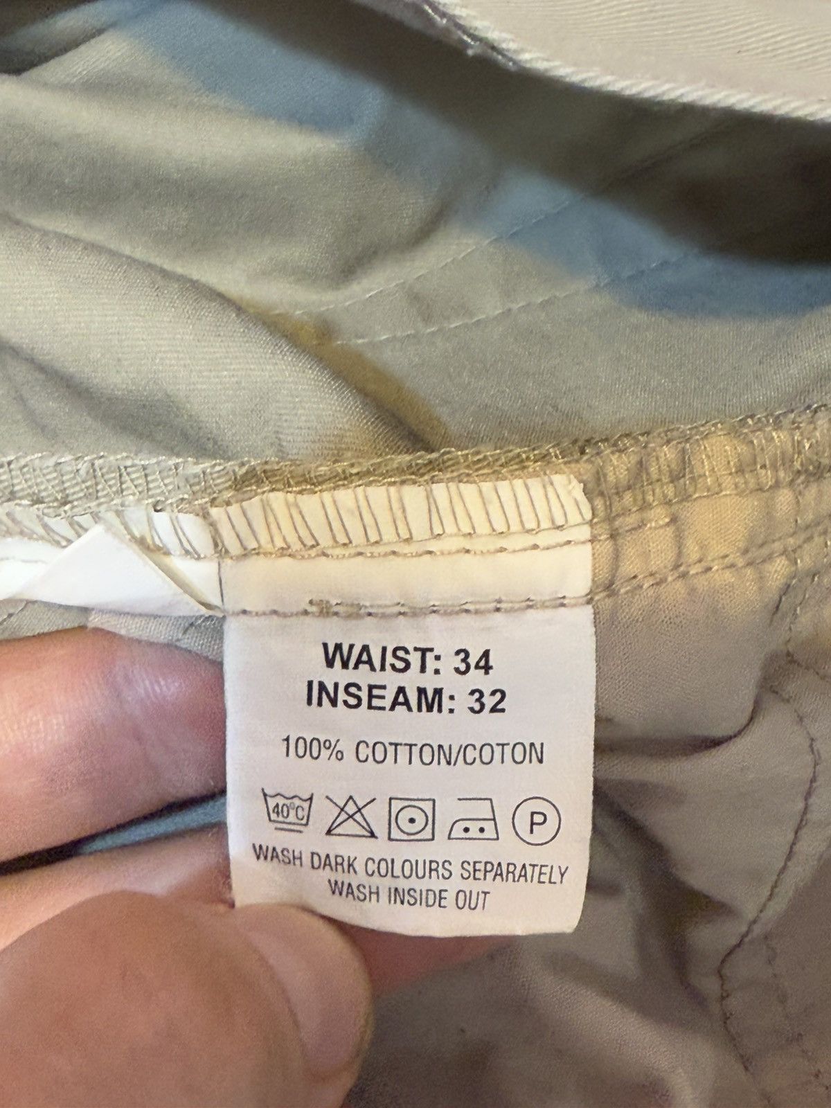 Yves Saint Laurent Beige 34x30 YSL Jeans Cotton Pants Size US 34 / EU 50 - 12 Thumbnail