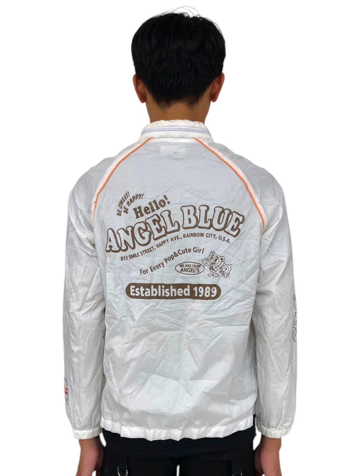 Hysteric Glamour ☠️NEEDGONE☠️90s Angel Blue Lightweight Jacket Rainbow Zip Size US M / EU 48-50 / 2 - 3 Thumbnail