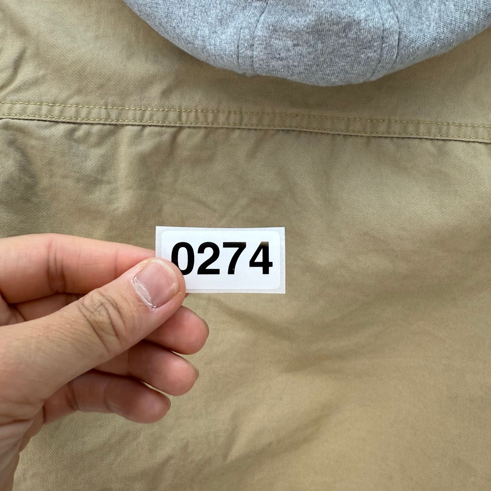 Quiksilver Quiksilver Boys XS Cargo Hooded Jacket Khaki/Gray Size US 33 - 10 Thumbnail