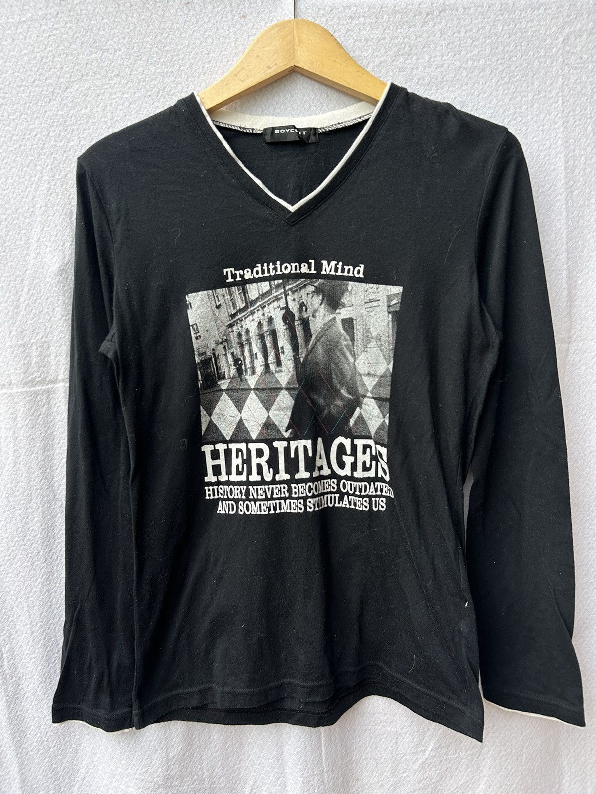 Jean Paul Gaultier Boycott japanese style poem art longsleeve Size US M / EU 48-50 / 2 - 1 Thumbnail