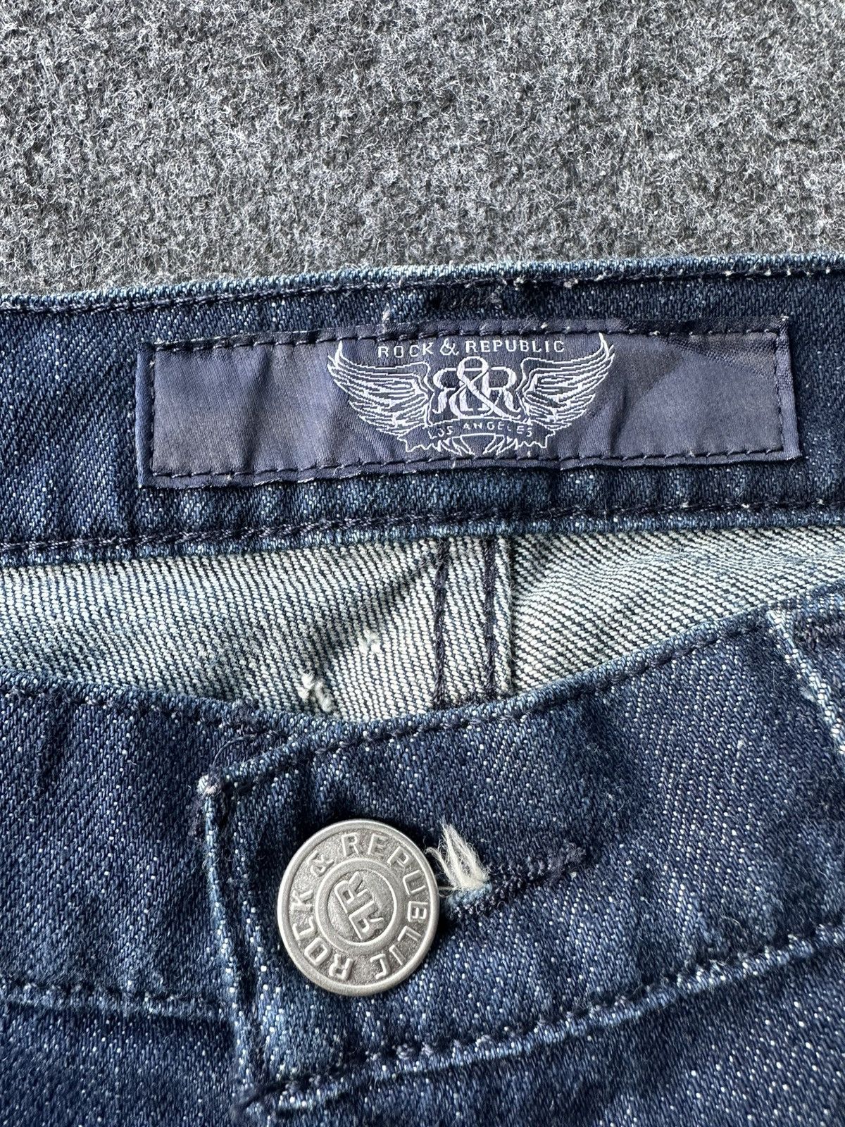 Rock & Republic Rock & Republic Slim Straight Denim 29x36 D178 Size US 29 - 11 Thumbnail