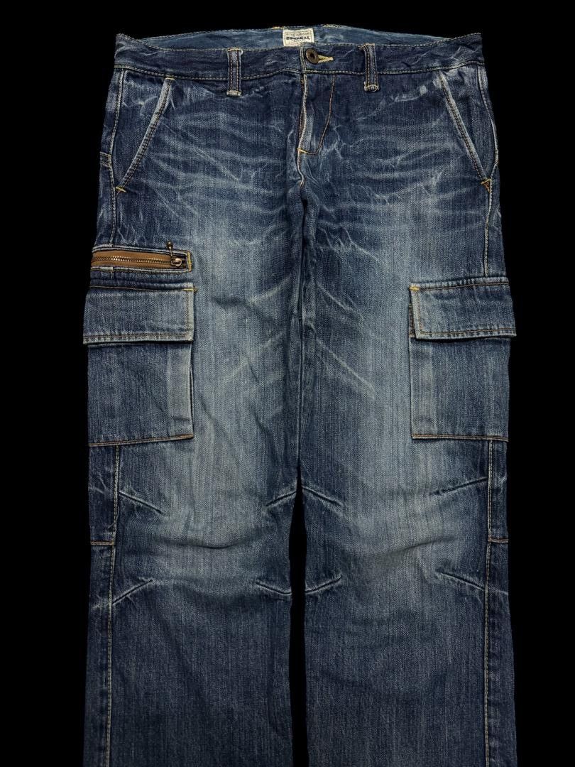 SICK Vintage Kurashiki Eternal Kapital Whisker Cargo Jeans