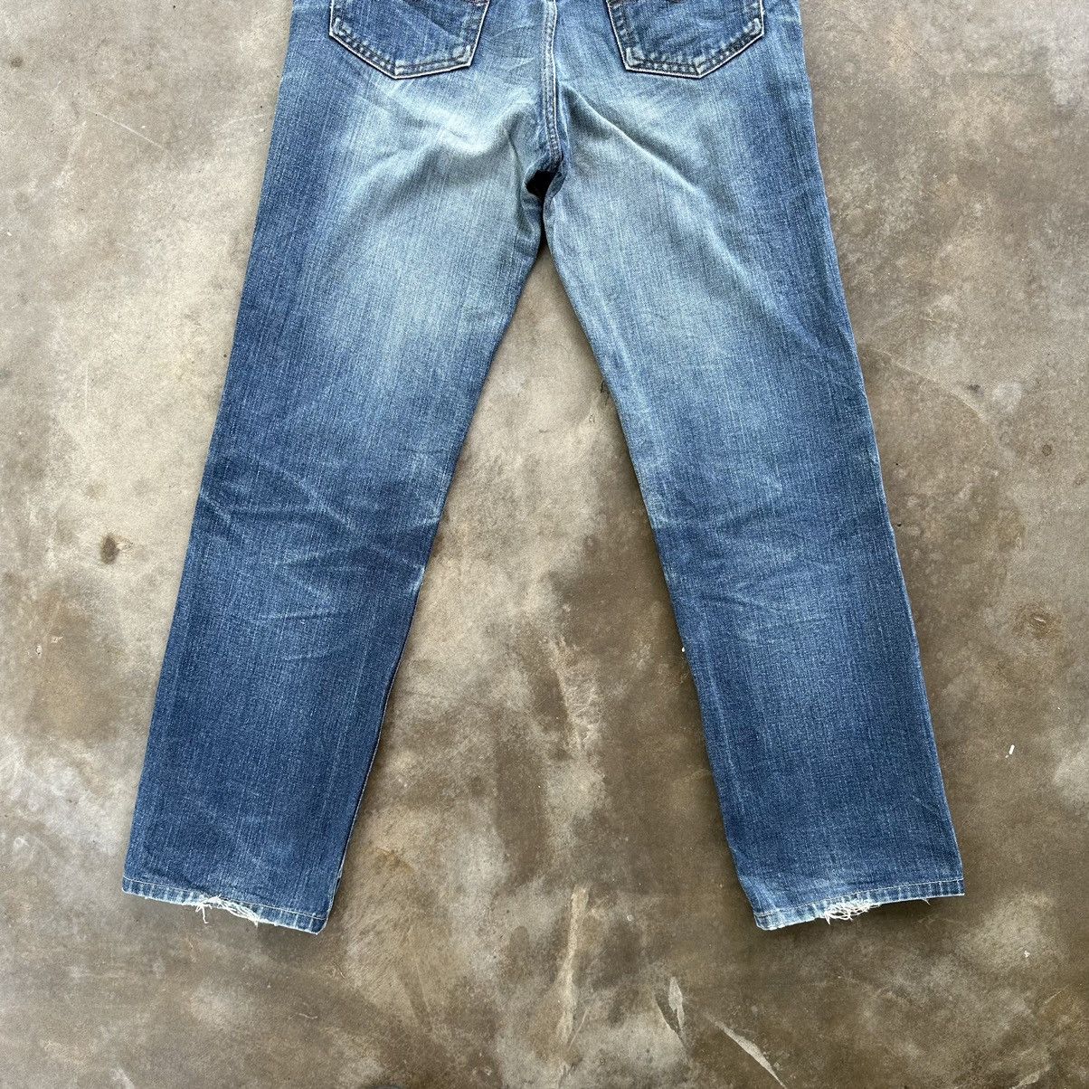 Edwin Vintage Edwin Something Faded Distressed Denim Jean Pant W27 Size US 27 - 10 Thumbnail