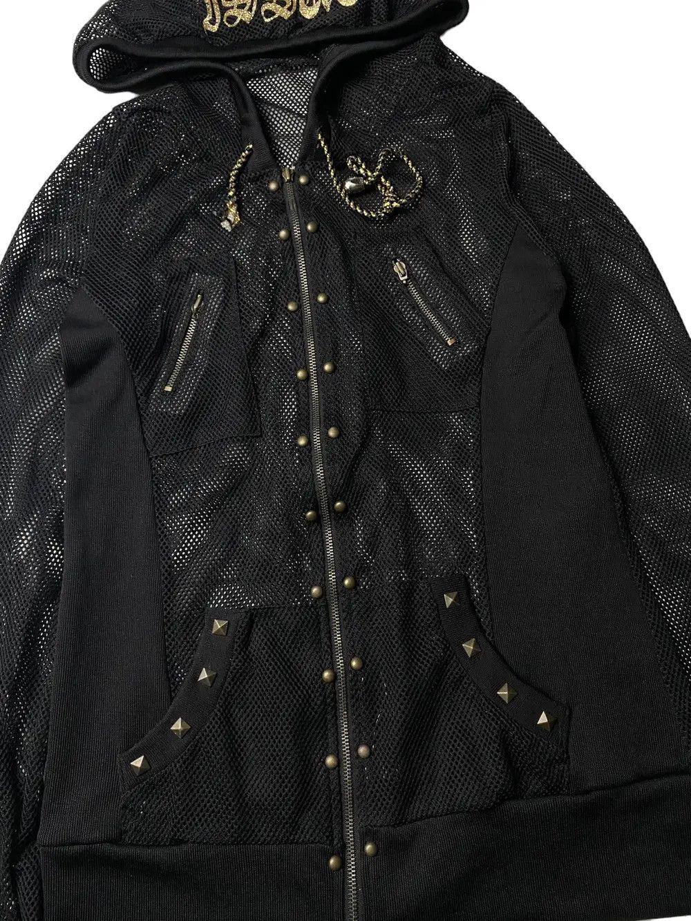 If Six Was Nine 2000's Issue Japan Fiahnet Studded Punk Hoodie Size US S / EU 44-46 / 1 - 2 Thumbnail