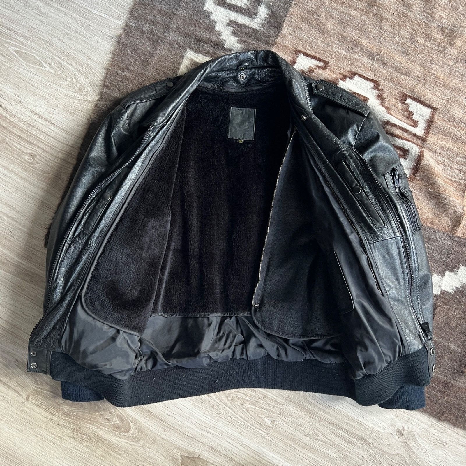 Genuine Leather Vintage Leather Cowhide Flight Bomber Jacket Size US M / EU 48-50 / 2 - 2 Thumbnail