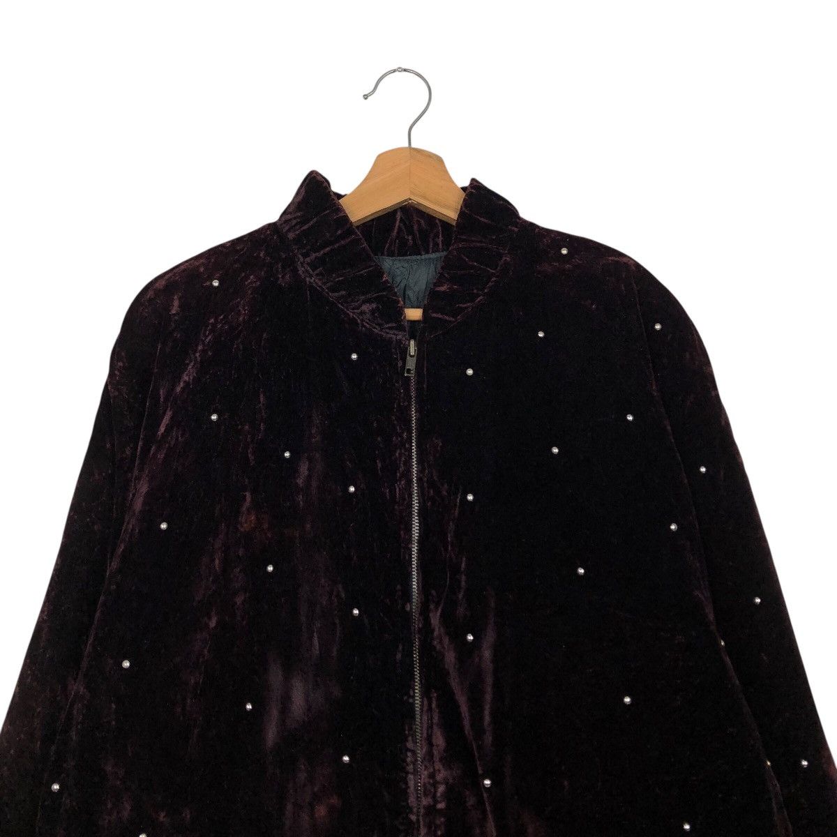 Japanese Brand 📌Vintage Velvet Bombet Jacket Hei Rim Issey Miyake Size US M / EU 48-50 / 2 - 4 Thumbnail
