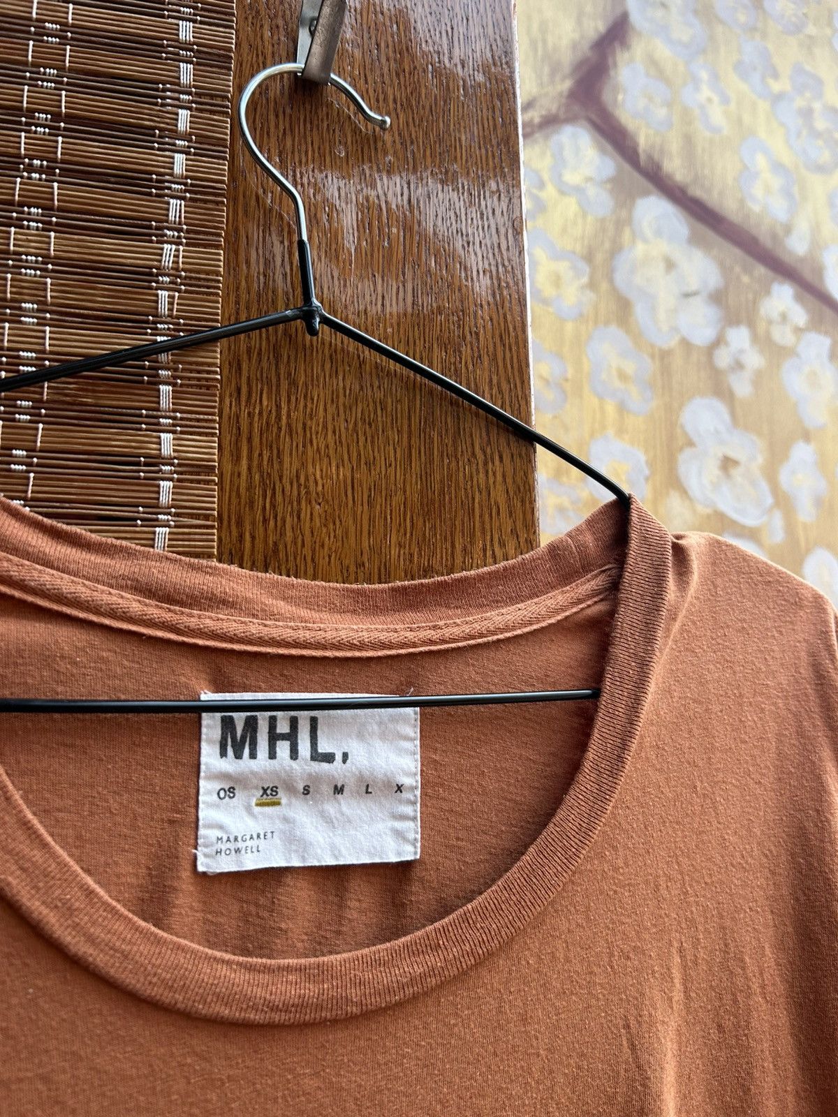 Margaret Howell MHL Margaret Howell Simple Tee Cotton Linen Jersey Brick Red Size XS / US 0-2 / IT 36-38 - 4 Thumbnail