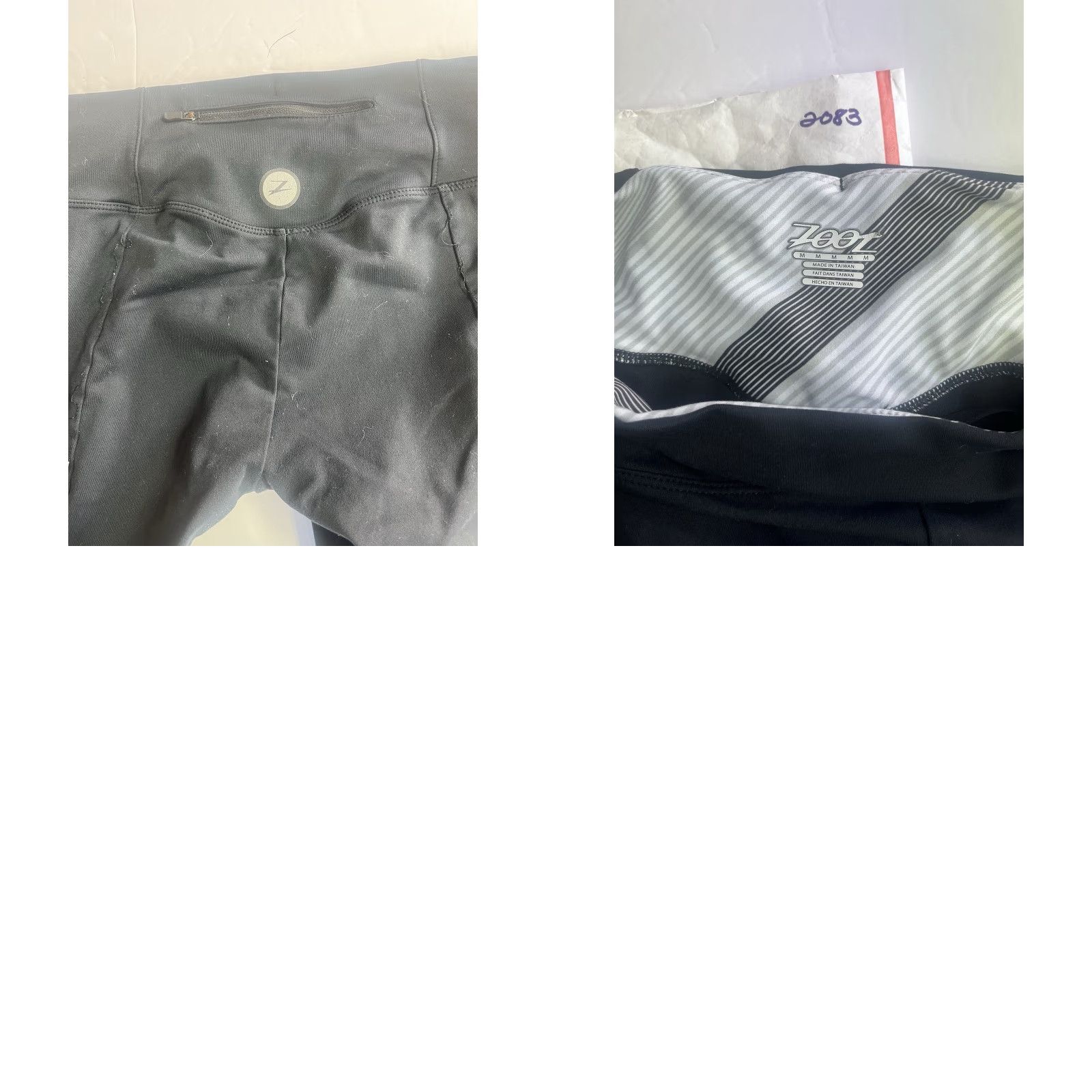 Vintage Zoot Womens Leggings M Black Athletic Pull On Size 32" / US 10 / IT 46 - 8 Thumbnail