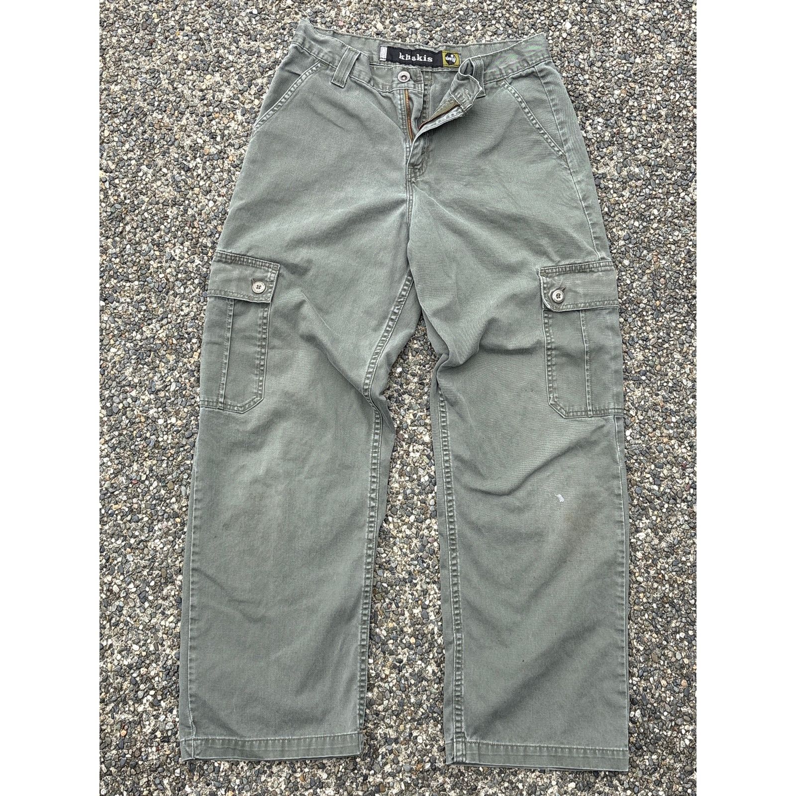 Levi's Vtg Levi’s SilverTab Khakis Cargo Green faded grunge 29x32 Size US 29 - 1 Thumbnail