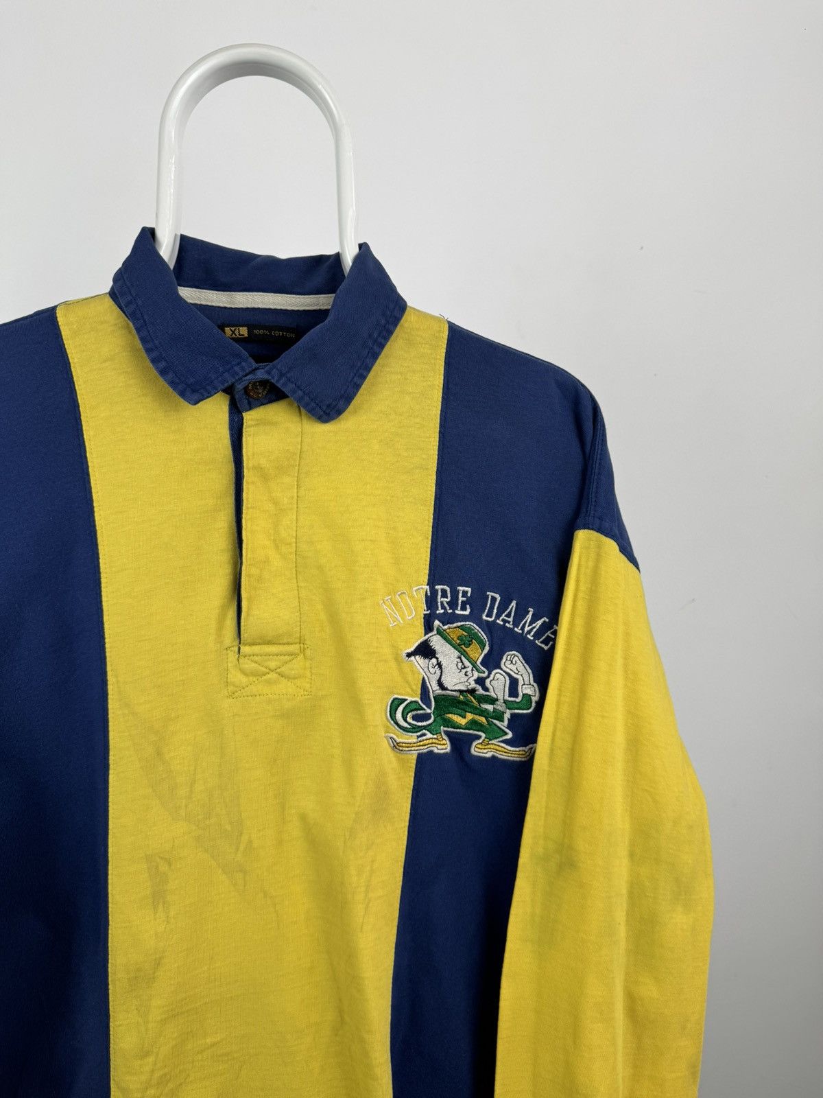 Mirage Vintage Mirage Notre Dame Rugby Long Sleeve Shirt Size US XL / EU 56 / 4 - 2 Thumbnail
