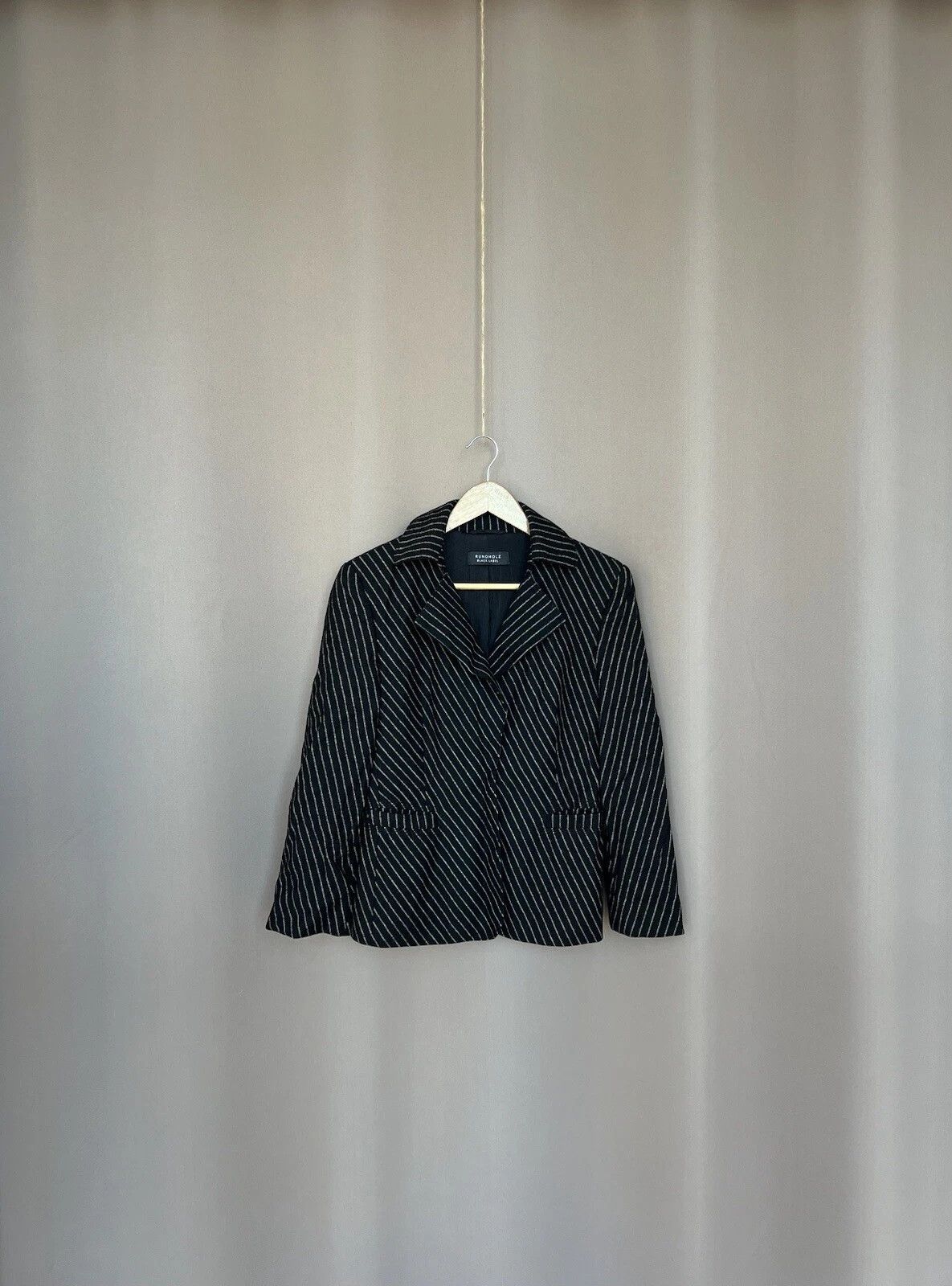 Rundholz Rundholz Black Label Striped Wool Blazer Womens Size L Size L / US 10 / IT 46 - 1 Thumbnail