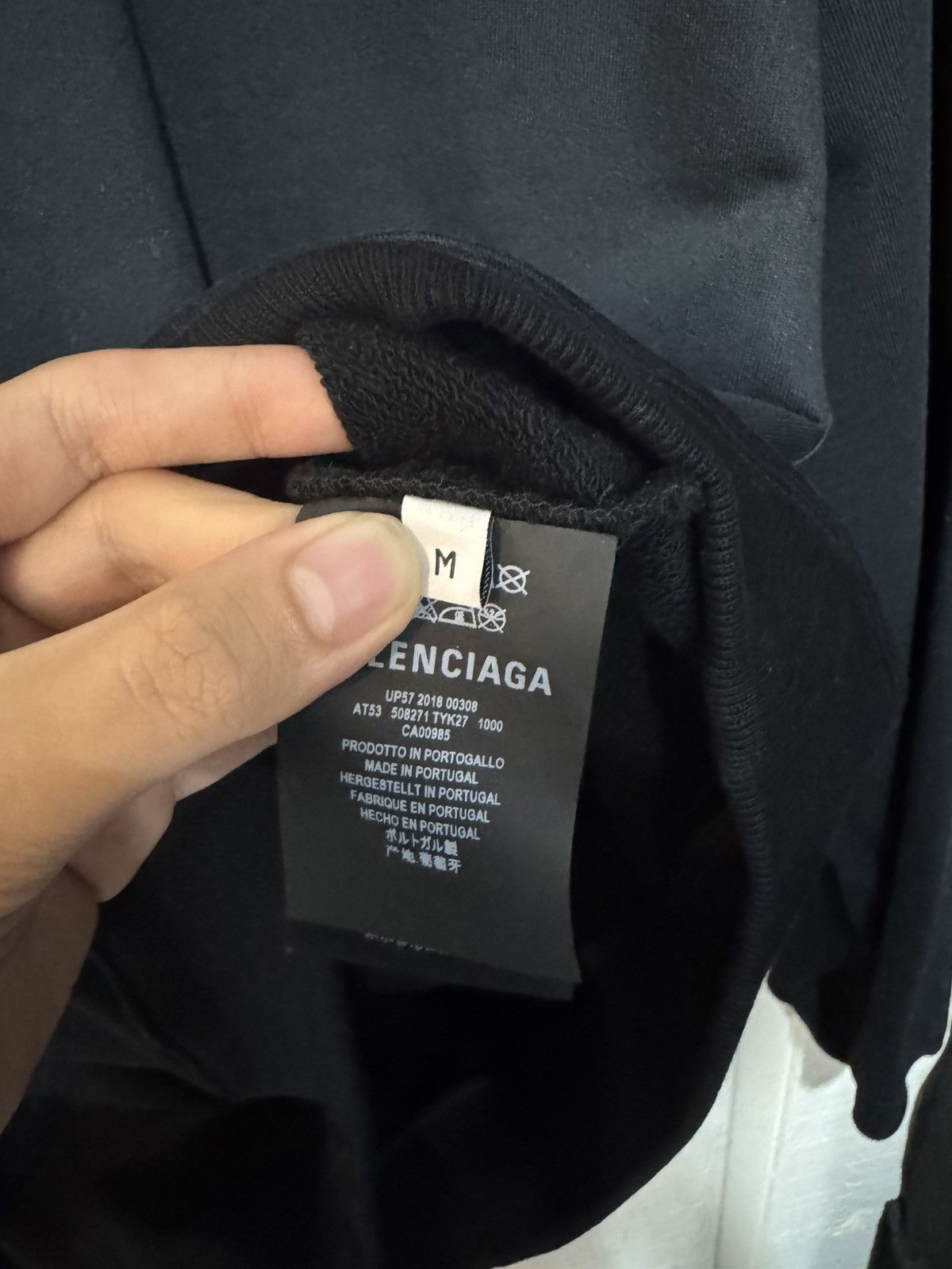 Balenciaga Mini Logo Font Black Sweater Size US M / EU 48-50 / 2 - 5 Thumbnail