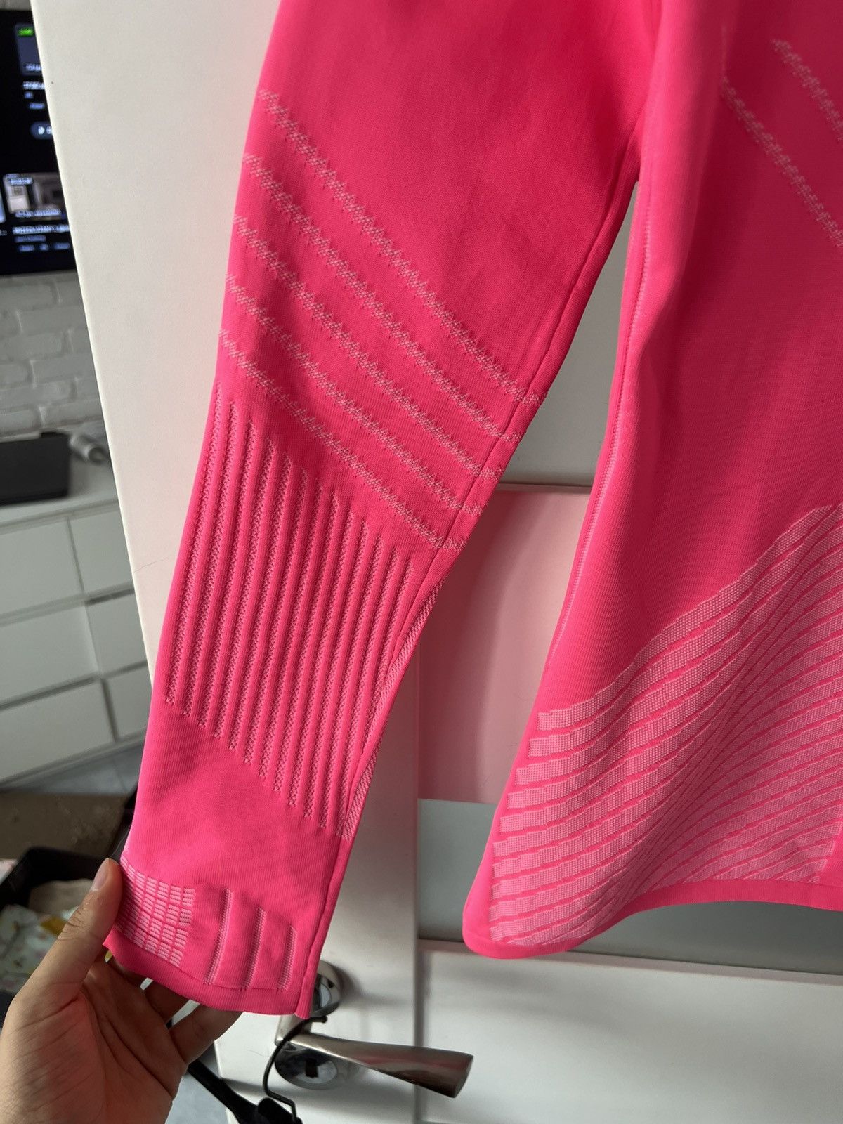 Prada Pink Prada Techno Technical Knit Zip Up Size L / US 10 / IT 46 - 6 Thumbnail