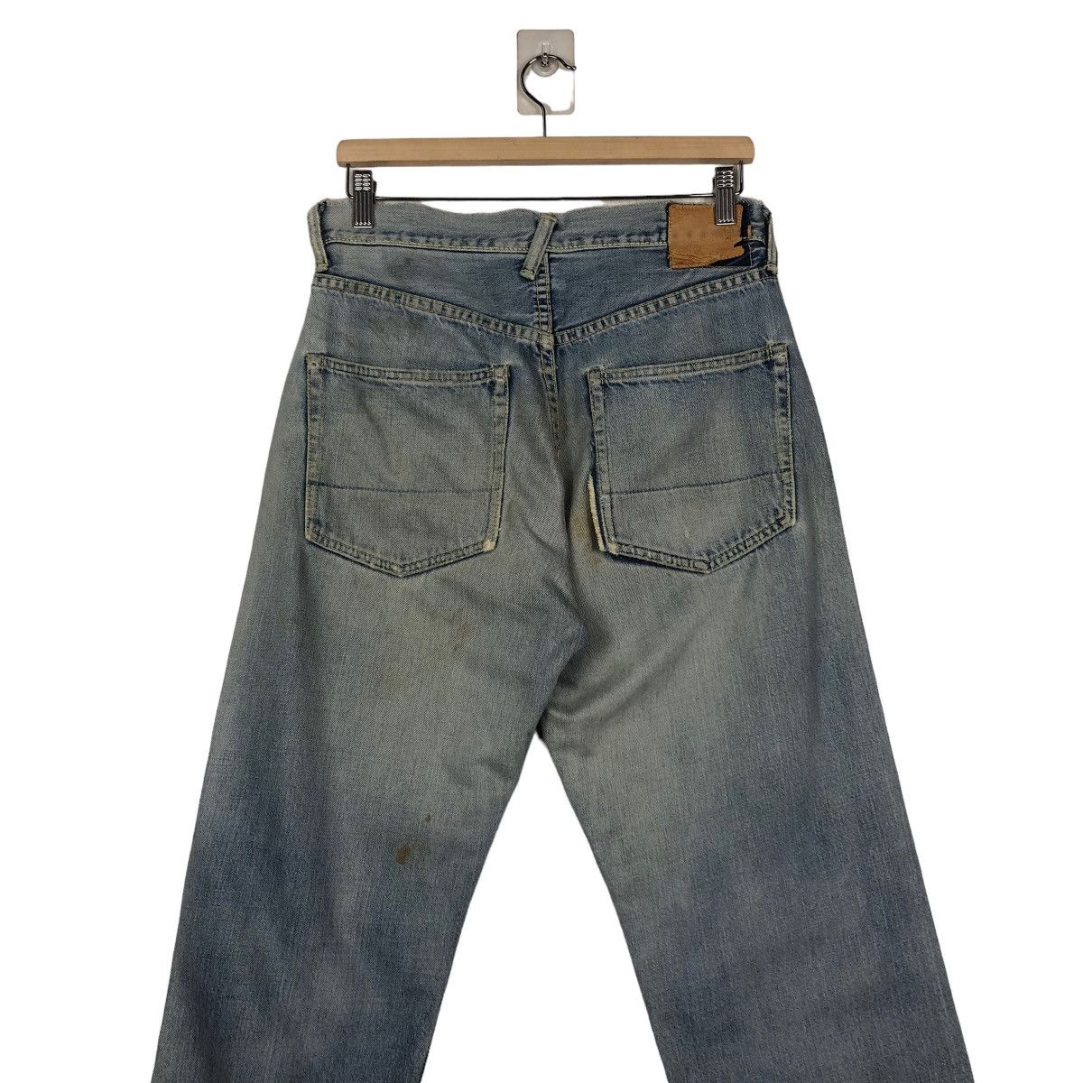 Evisu VINTAGE EVISU MADE IN JAPAN DISTRESSED DENIM JEANS RED LINE Size US 30 / EU 46 - 10 Thumbnail