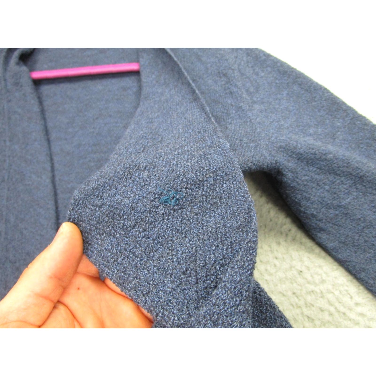 Eileen Fisher Eileen Fisher Cardigan Women Adult Medium Blue Wool Open-Front Draped Knit Womens Size M / US 6-8 / IT 42-44 - 7 Thumbnail