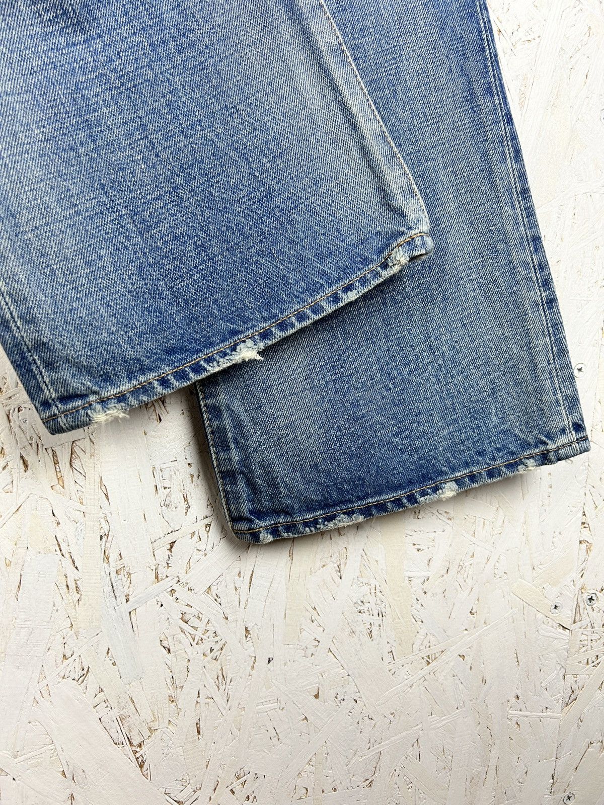 Celine Celine Hedi Gold Triomphe Union Wash Bootcut Denim Jeans Size 28" / US 6 / IT 42 - 7 Thumbnail