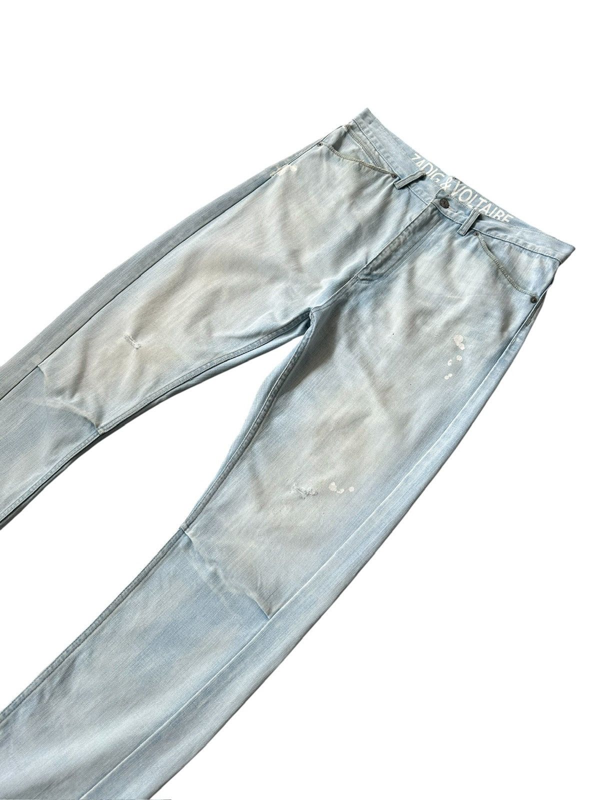 Zadig & Voltaire 00's Zadig & voltaire washed blue denim jeans Size US 35 - 5 Thumbnail