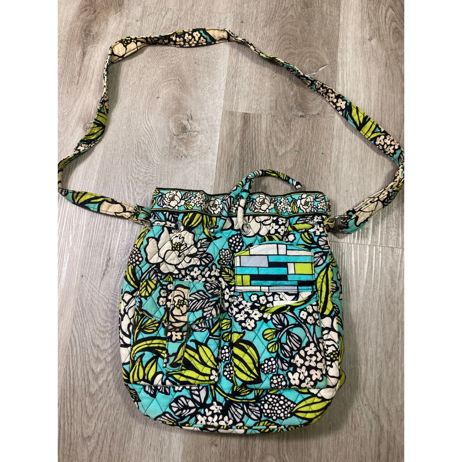 Vera Bradley Vera Bradley Island Blooms Cinch-Top Backpack Multicolored Size ONE SIZE - 5 Thumbnail