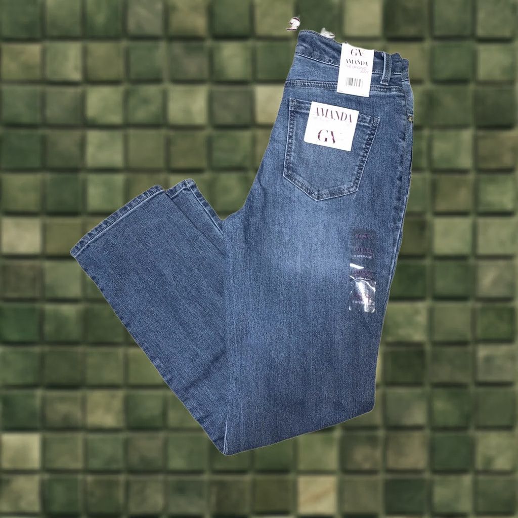 Gloria Vanderbilt Gloria Vanderbilt The Amanda Sliming Jean Womens Stretch Denim Tapered Sz 8 NWT Size 30" / US 8 / IT 44 - 1 Thumbnail