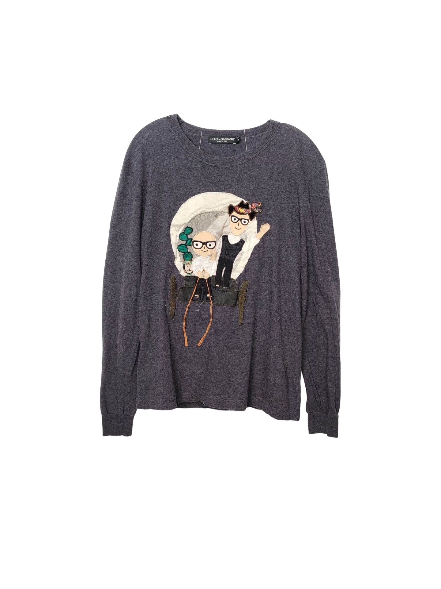 Dolce & Gabbana Dolce & Gabbana DGFamily Long Sleeve T-Shirt S Size US S / EU 44-46 / 1 - 1 Thumbnail