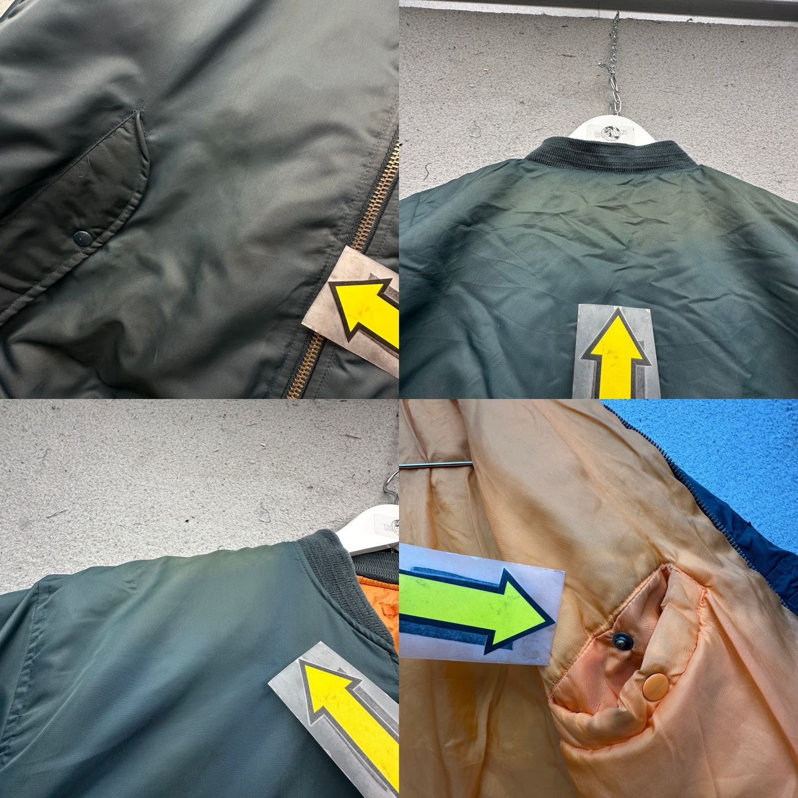 Vintage VINTAGE MA-1 Flyers Intermediate Flight Bomber Jacket Large Military Issue Blue Mens Flight Jacket Size US L / EU 52-54 / 3 - 8 Thumbnail