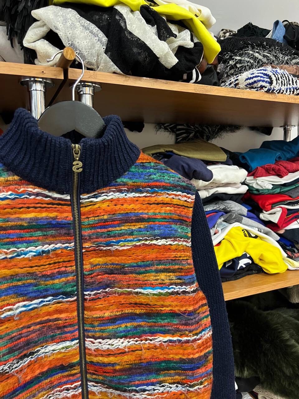 Desigual Desigual Y2K Knit Multicolour Archival Vintage sweater Size US L / EU 52-54 / 3 - 3 Thumbnail
