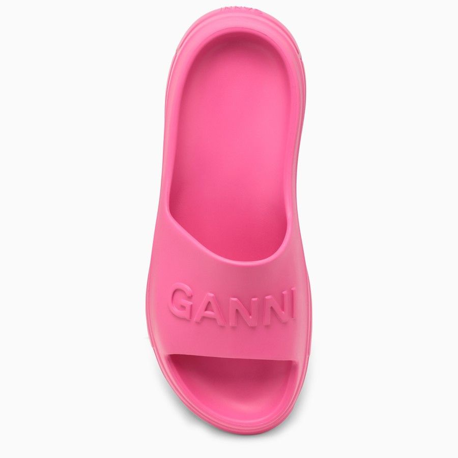 Ganni o1d2blof0824 Rubber Slippers in Pink Size US 6 / IT 36 - 3 Thumbnail