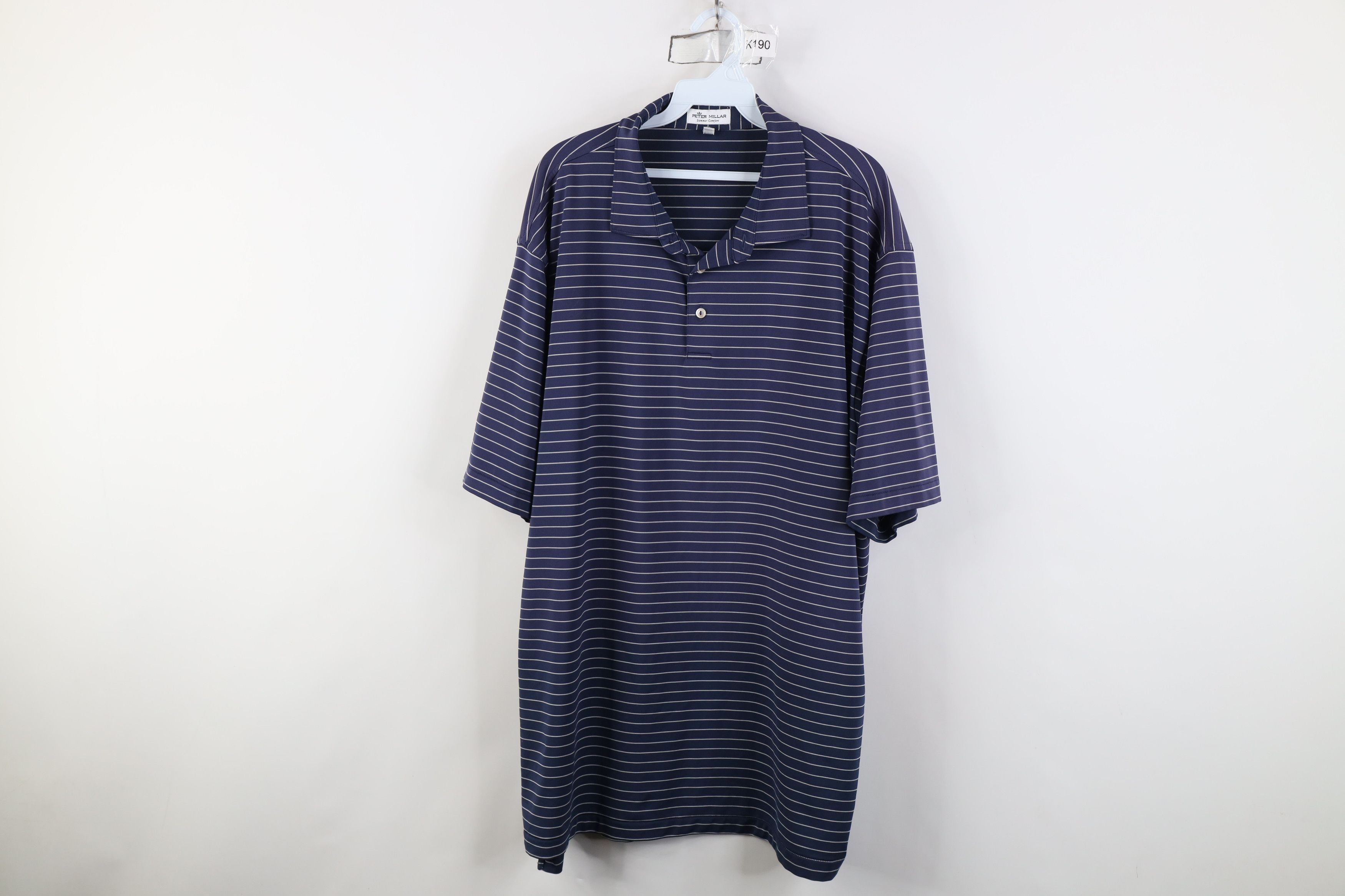 Peter Millar Peter Millar Summer Comfort Knit Golf Polo Shirt Blue Size US XXL / EU 58 / 5 - 1 Thumbnail