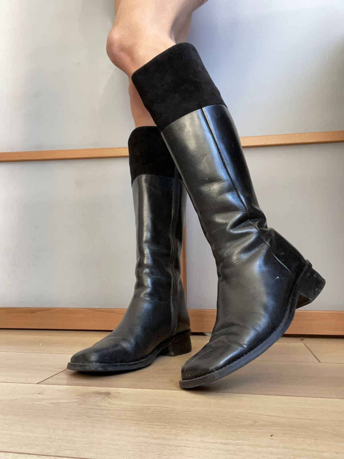 00’s leather boots