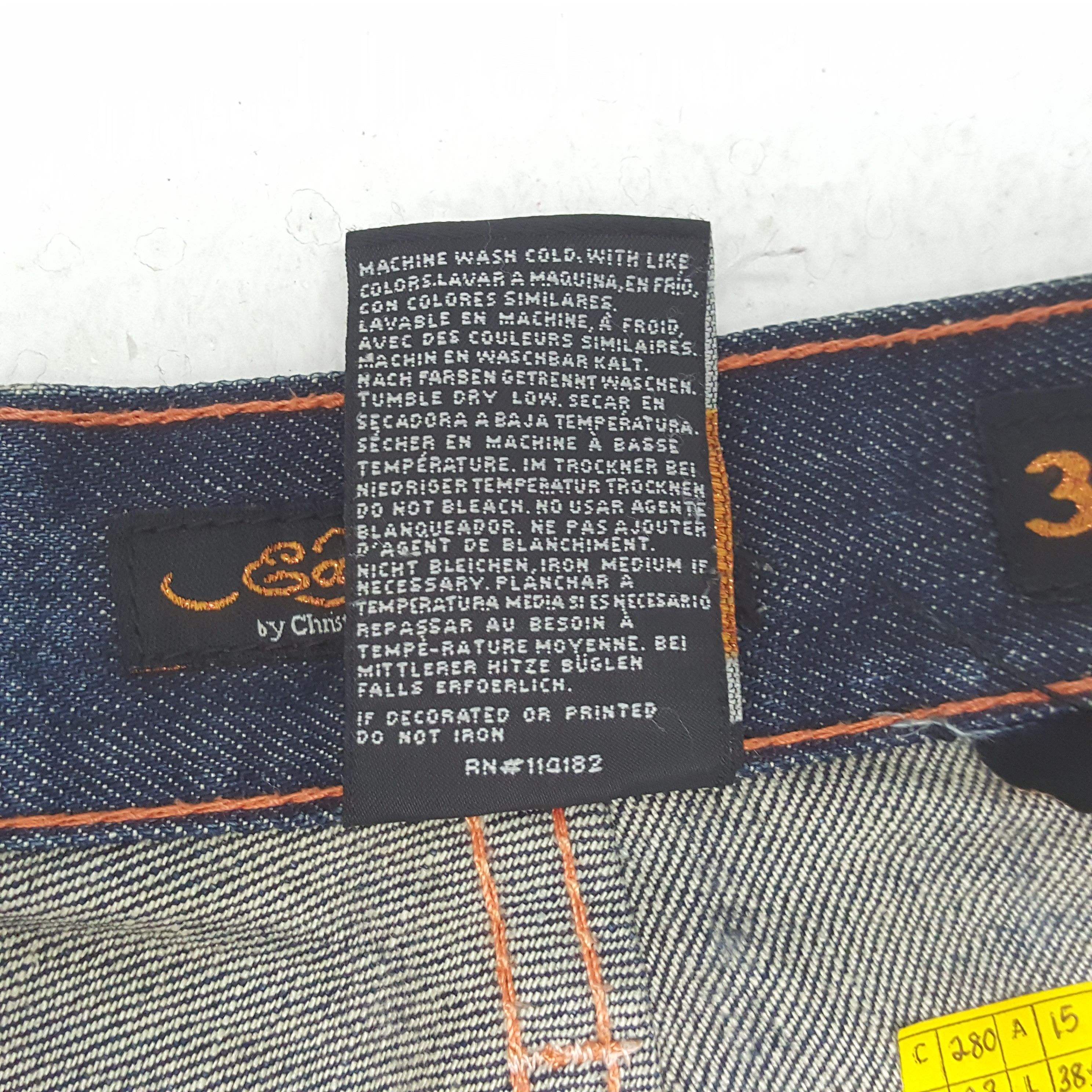 Christian Audigier × Ed Hardy × Vintage Vintage ED HARDY Christian Audigier Designer Jeans c280n23 Size US 30 / EU 46 - 9 Thumbnail