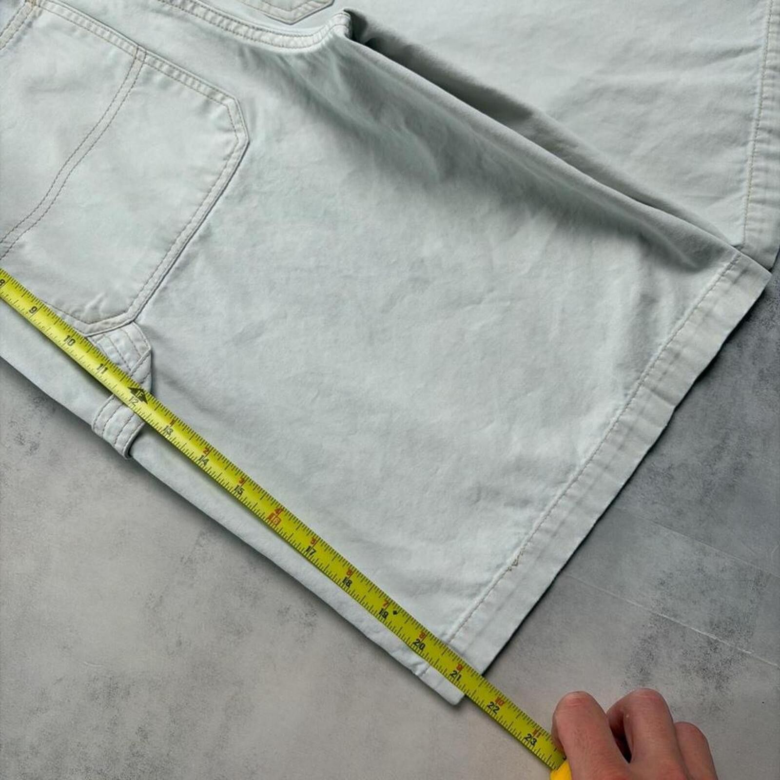 Aeropostale Y2K Beige Aeropostale Grunge Baggy Carpenter Shorts Size 29" - 7 Thumbnail