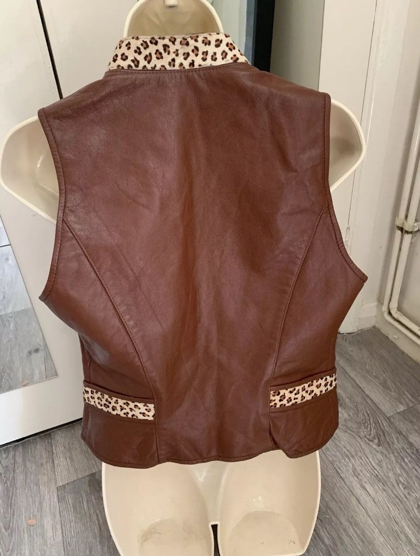 Designer × Vintage Vintage St Maarten Dallas Leather Vest Full Zip Vest USA M Size M / US 6-8 / IT 42-44 - 5 Thumbnail
