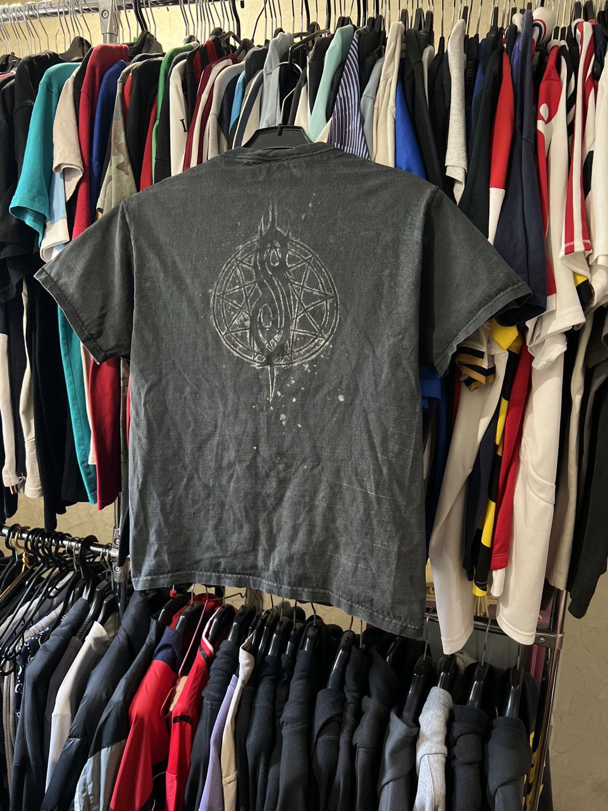 Band Tees 2003/2004 VINTAGE SLIPKNOT ALL OVERPINT NU METAL T SHIRT AOP Size US M / EU 48-50 / 2 - 8 Thumbnail