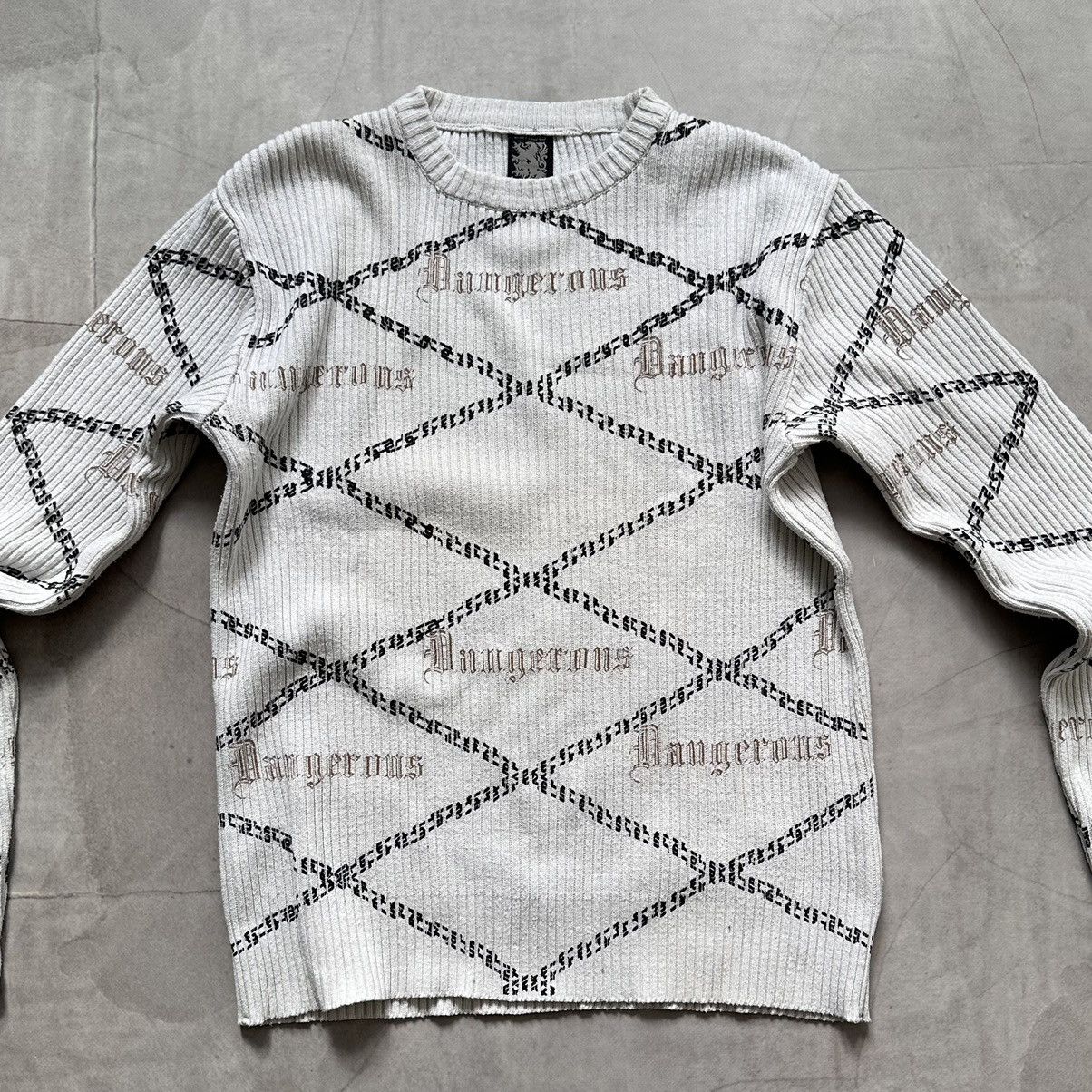 Hysteric Glamour × Undercover Japan Poem Chains Impala LGB Vibe Knit Ribbed Sweater Size US XL / EU 56 / 4 - 8 Thumbnail