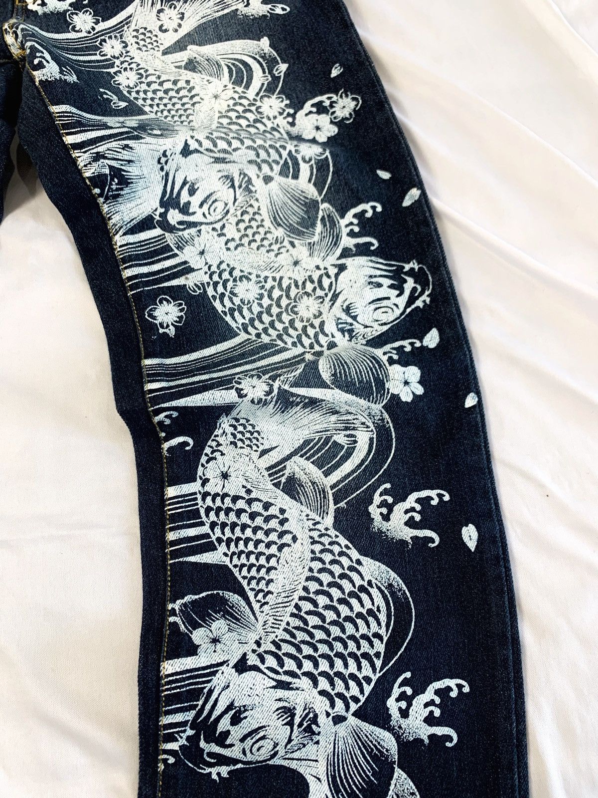 Japanese Brand japanese brand koi sukajan denim japan Size US 29 - 6 Thumbnail