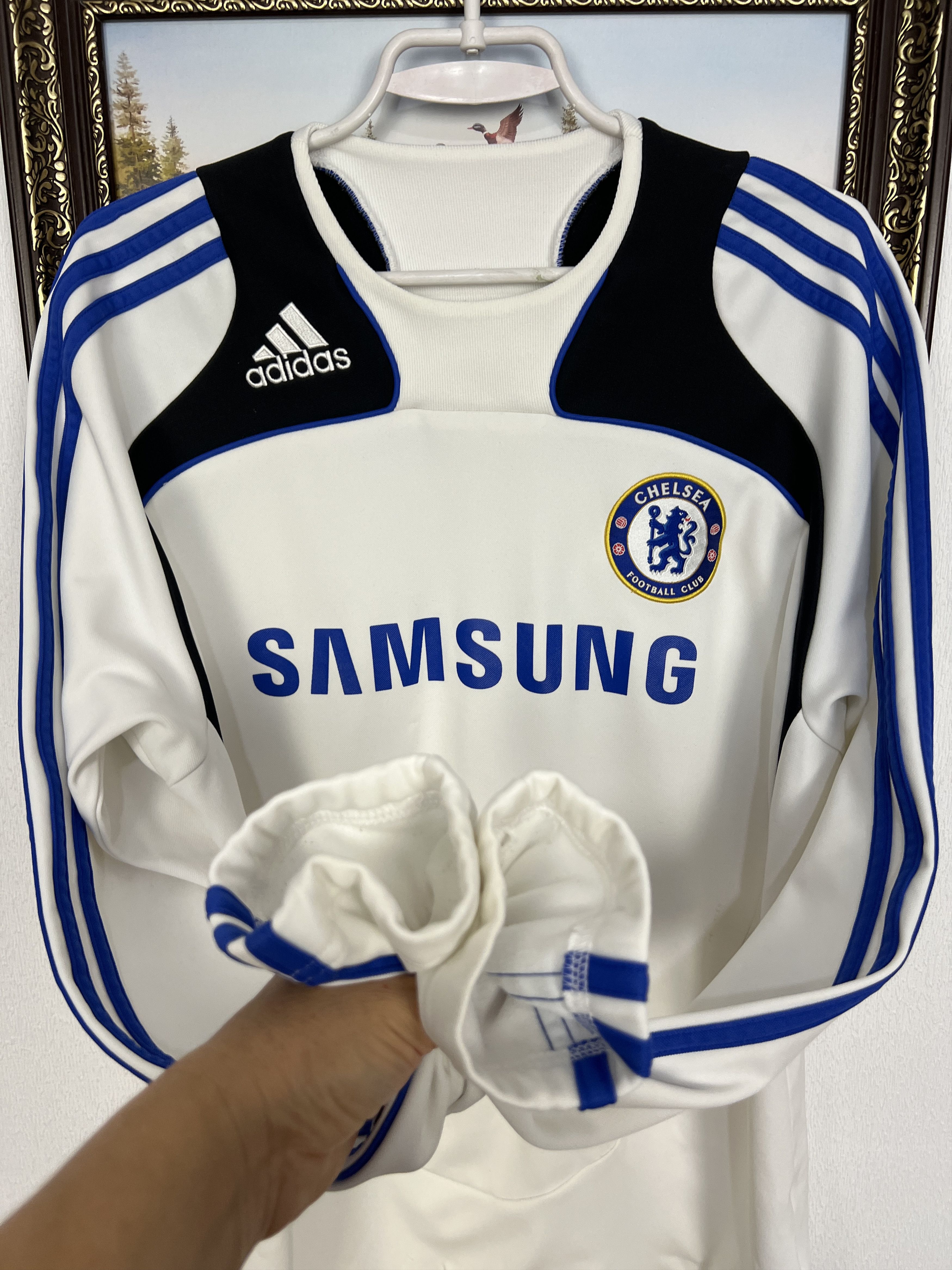 Adidas Chelsea Football Sweatshirt Soccer Track Top Crewneck Size US M / EU 48-50 / 2 - 6 Thumbnail