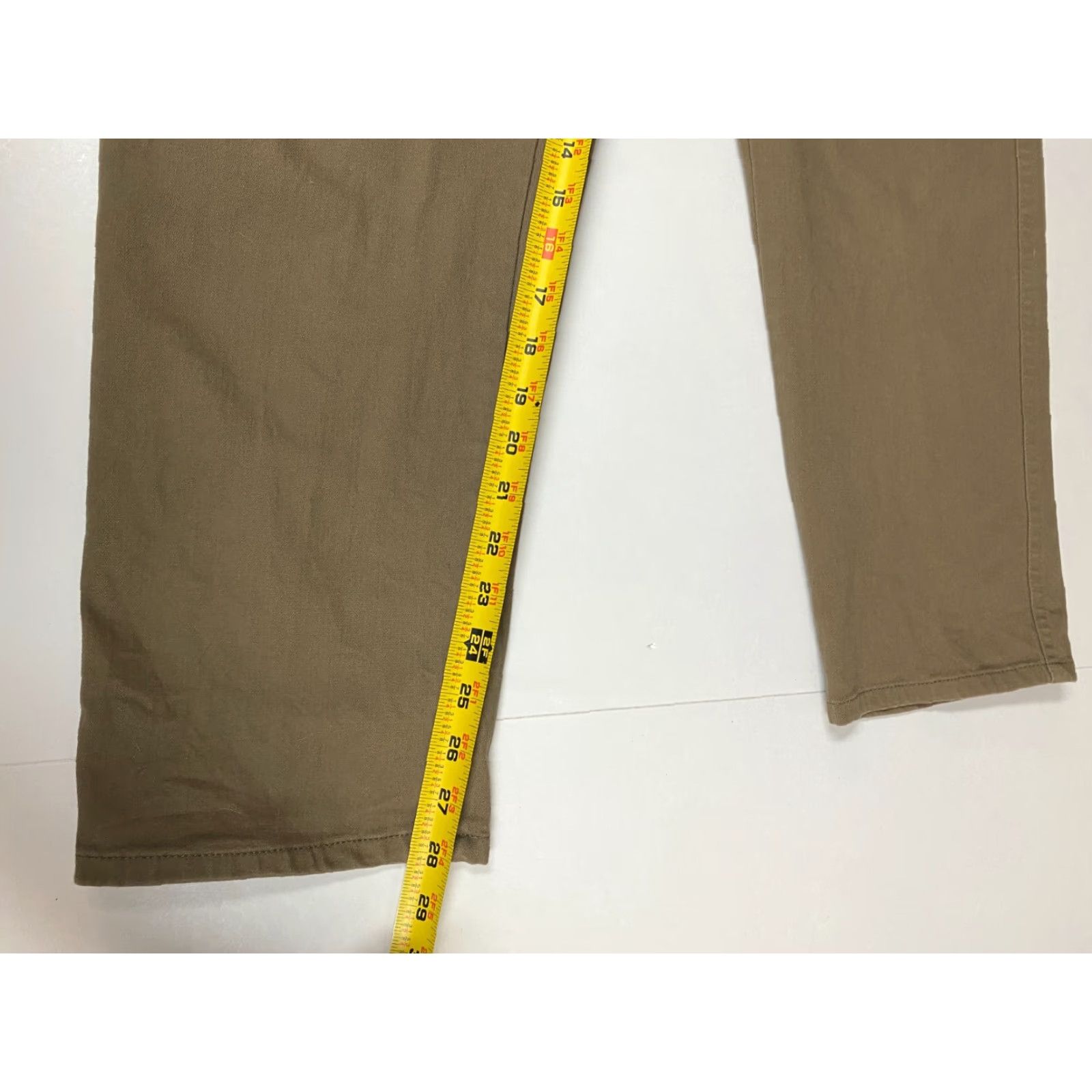 Bill Blass Bill Blass Womens Chino Pants 14P Brown Straight Stretch Size 36" / US 14 / IT 50 - 7 Thumbnail