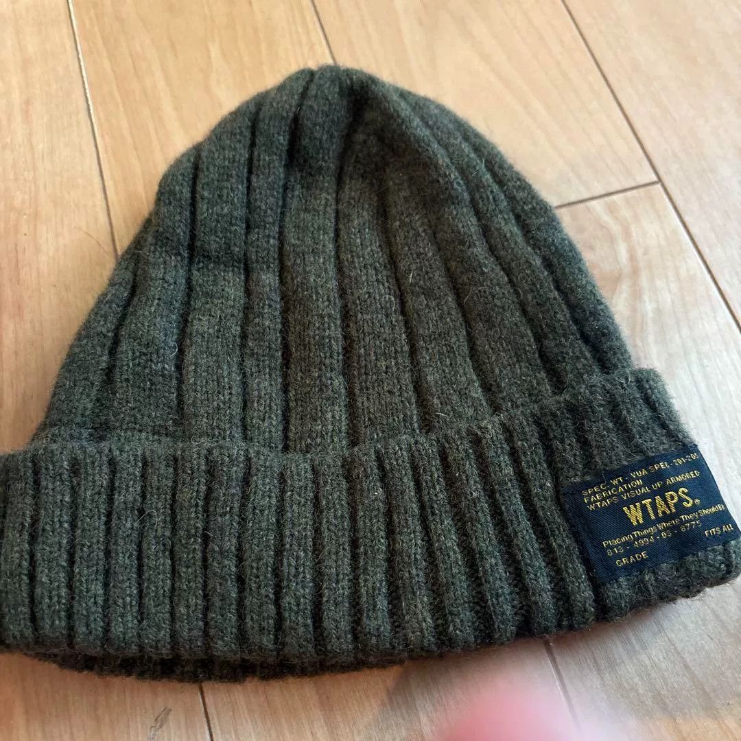 Wtaps wtaps olive green knitted beanie hat Size ONE SIZE - 1 Thumbnail